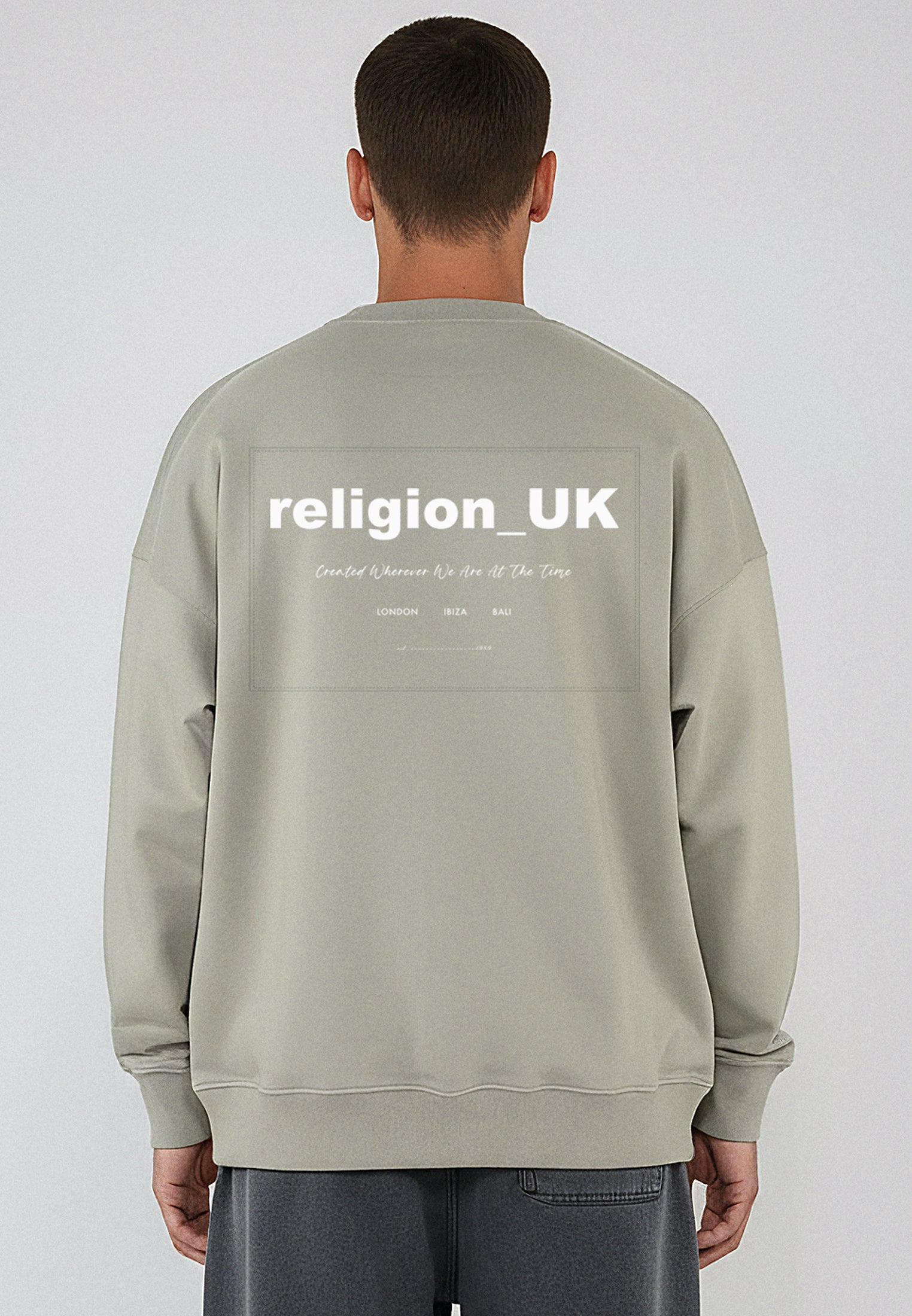 RELIGION UK SWEAT KHAKI
