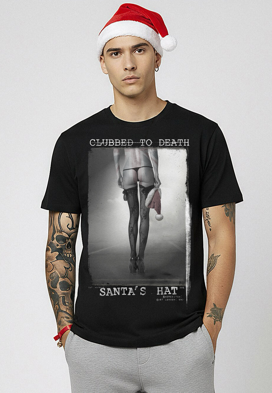 SANTA'S HAT T-SHIRT JET BLACK