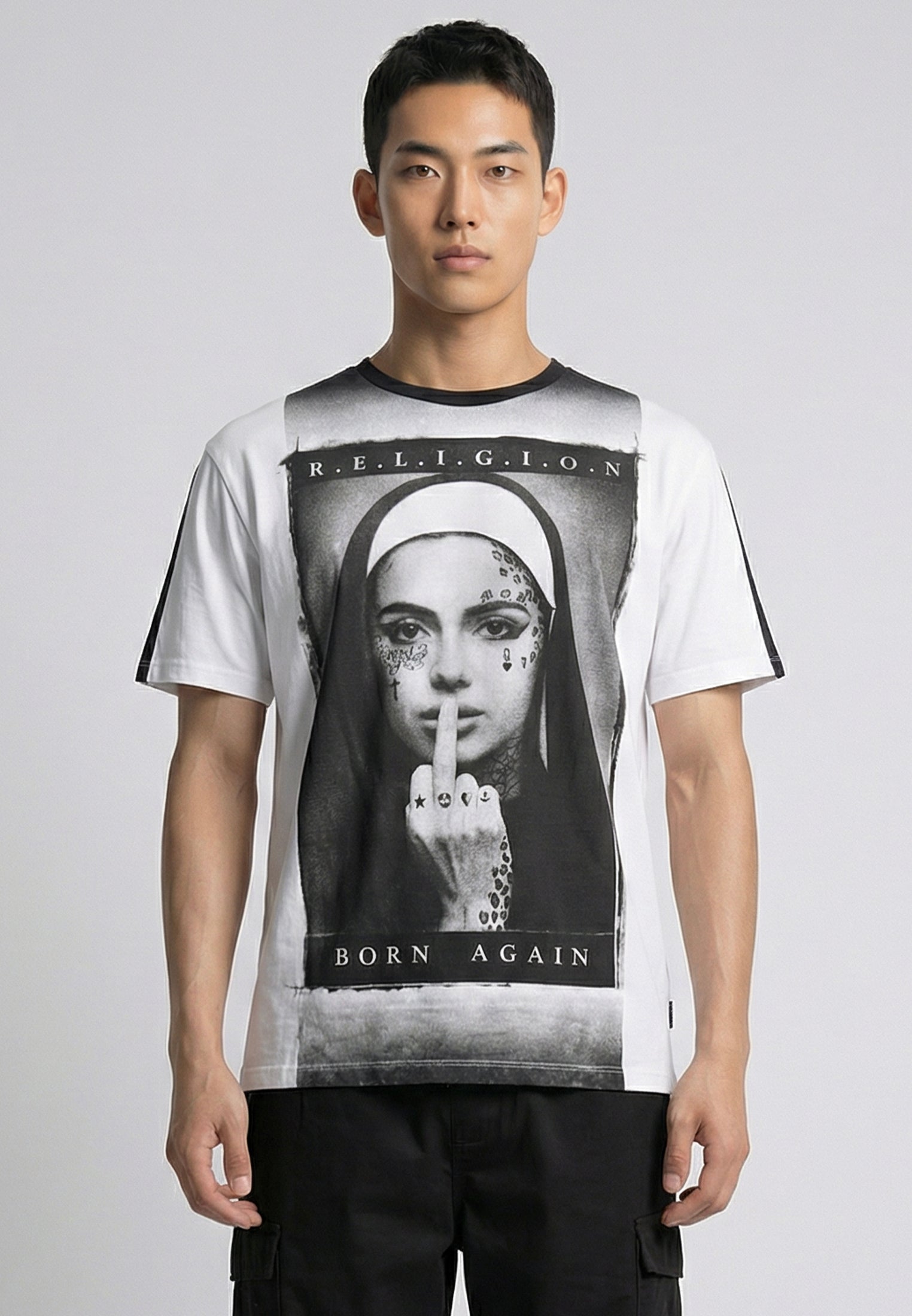 BORN AGAIN T-SHIRT DENIM