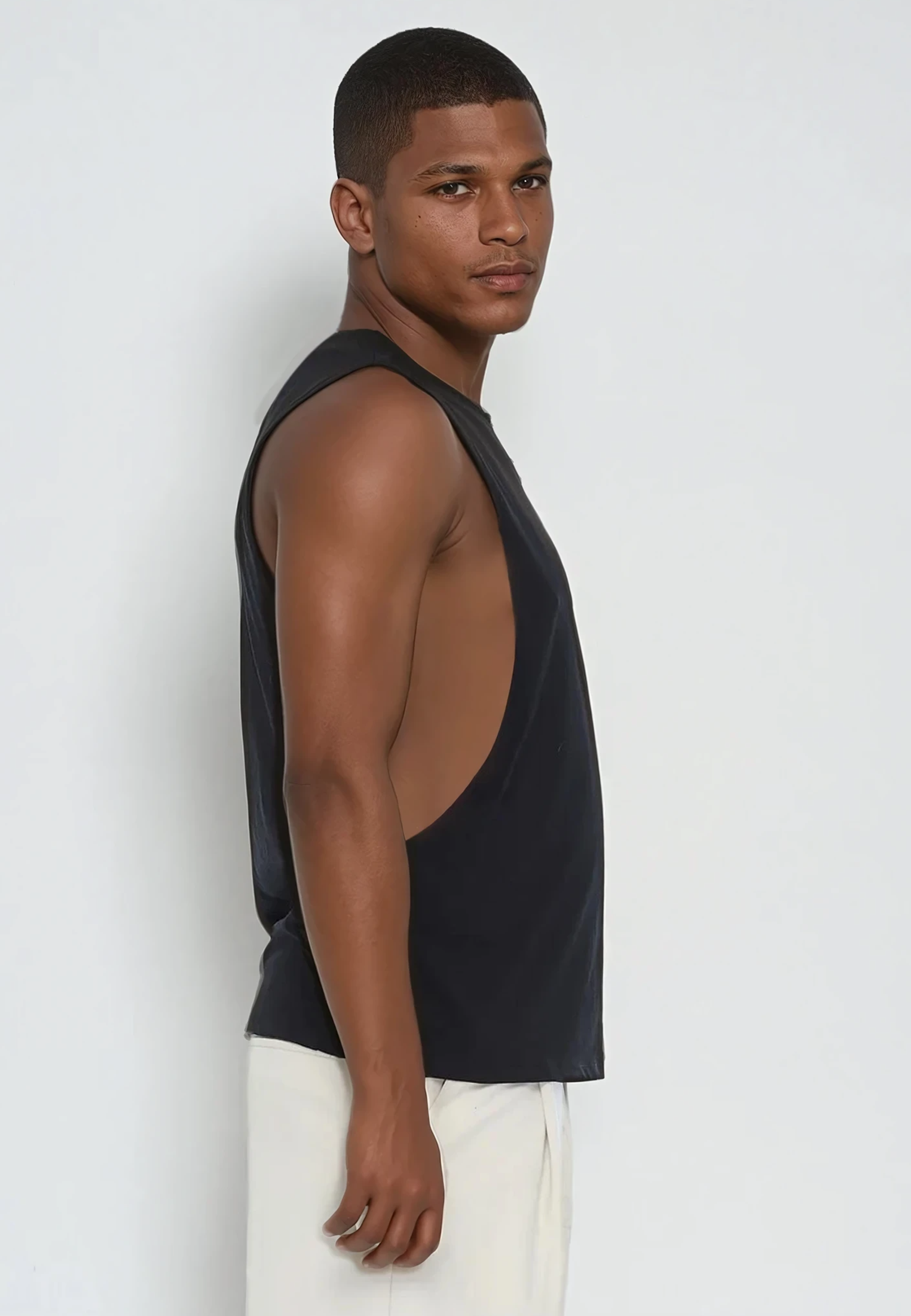 CUTAWAY VEST BLACK