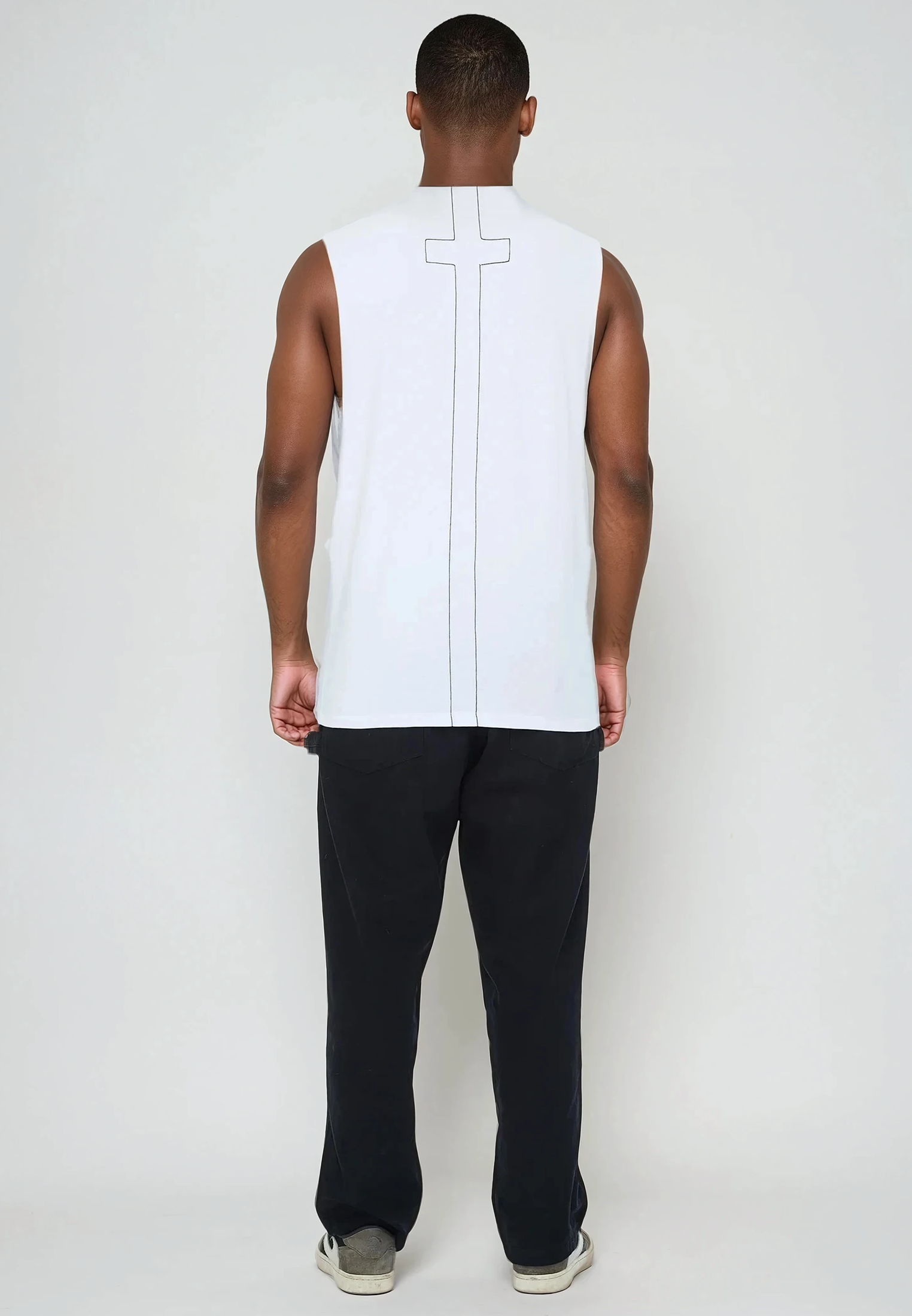 CUTAWAY VEST WHITE