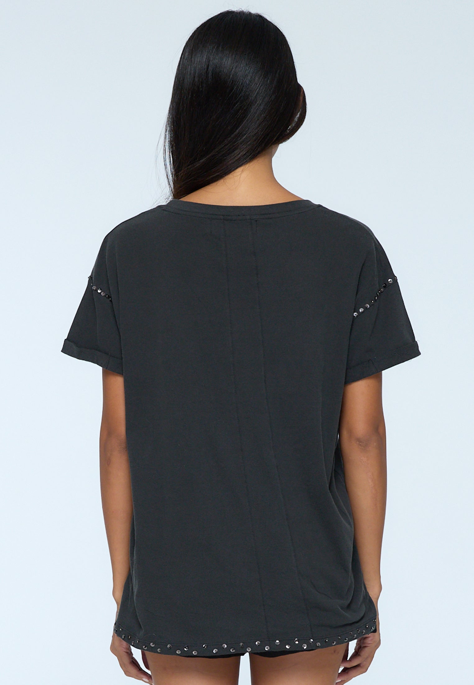 HEARTBREAKER TEE WASHED BLACK