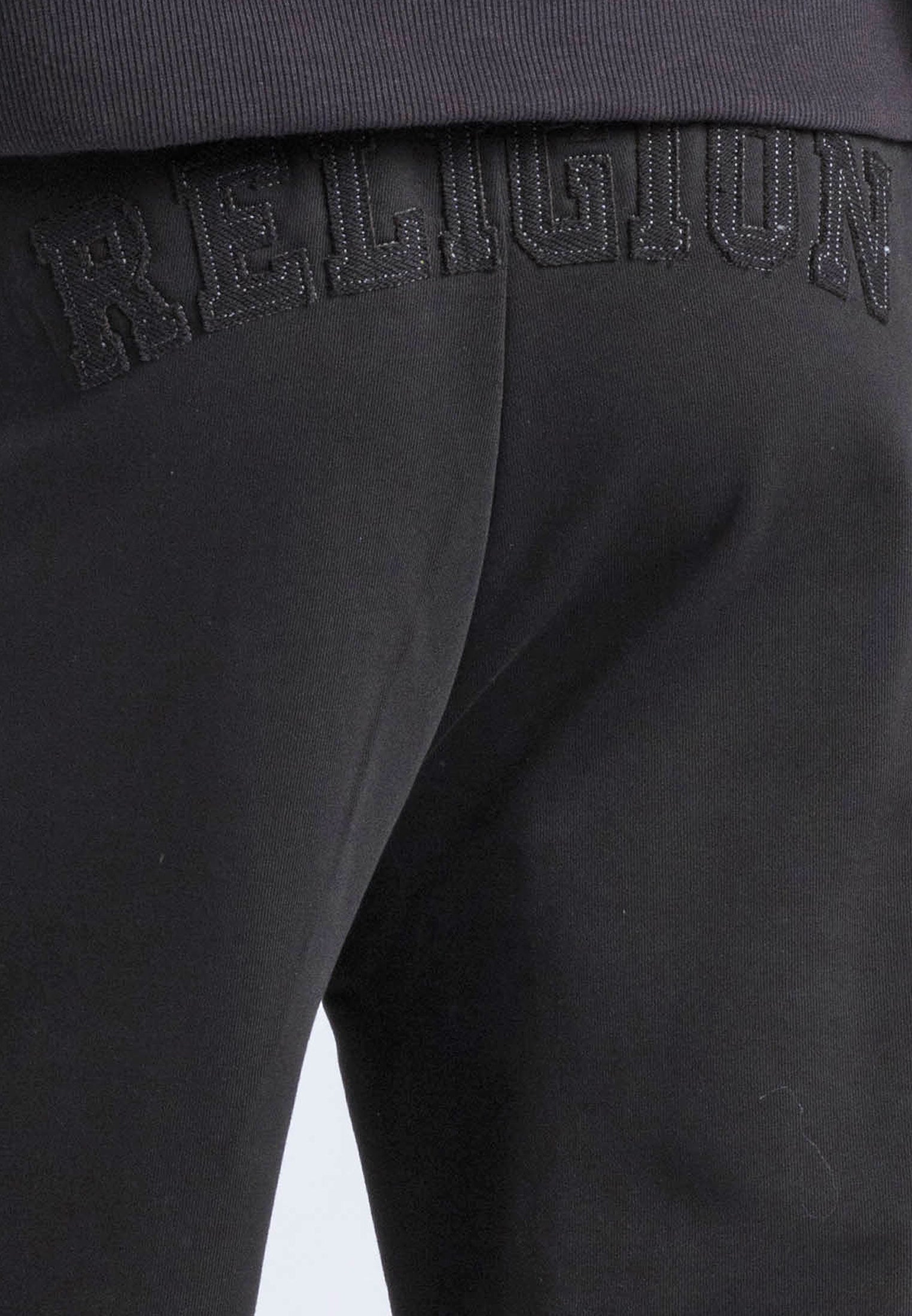 APPLIQUE RELAXED SWEATPANTS BLACK