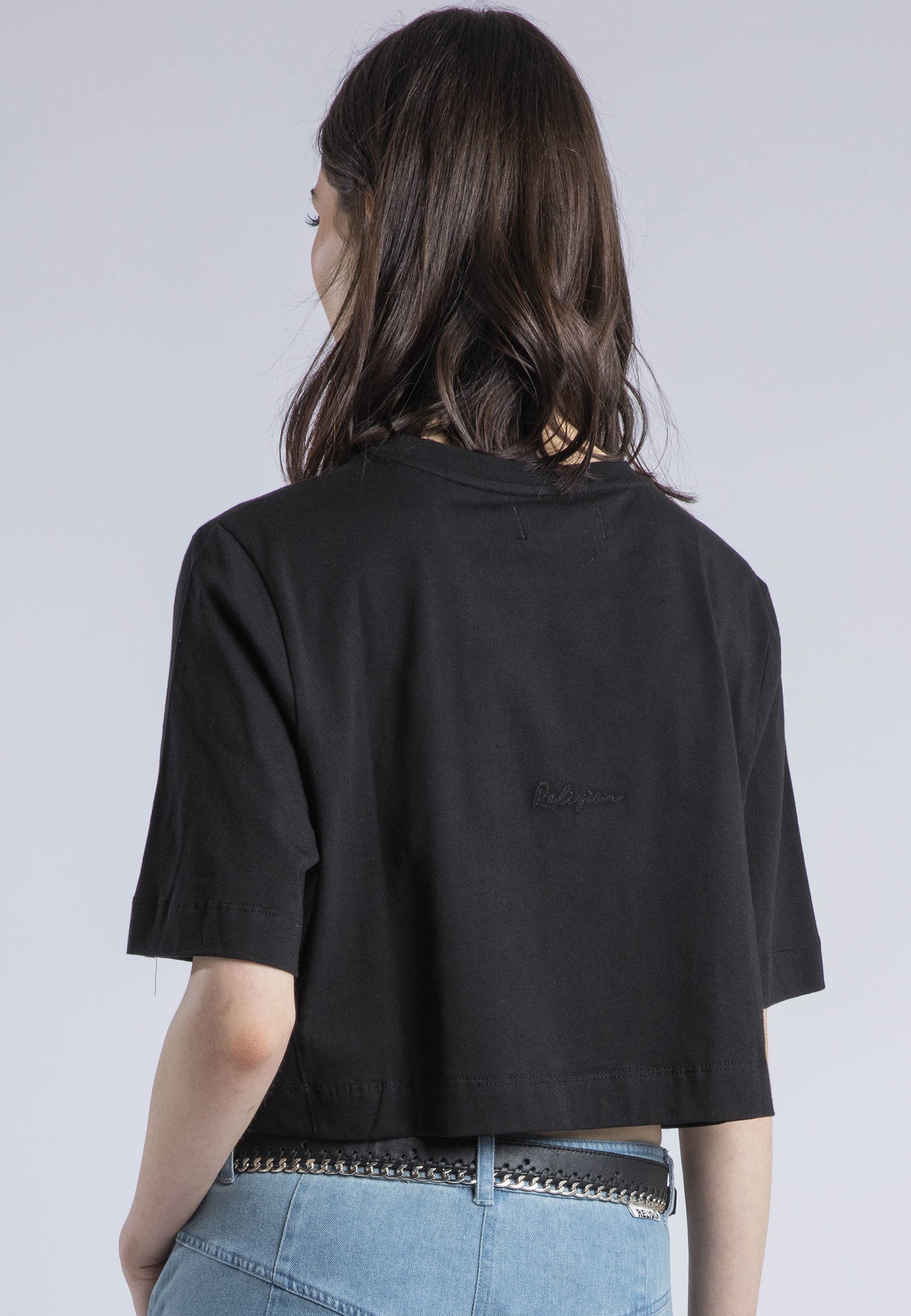 BASIC CROP T-SHIRT BLACK