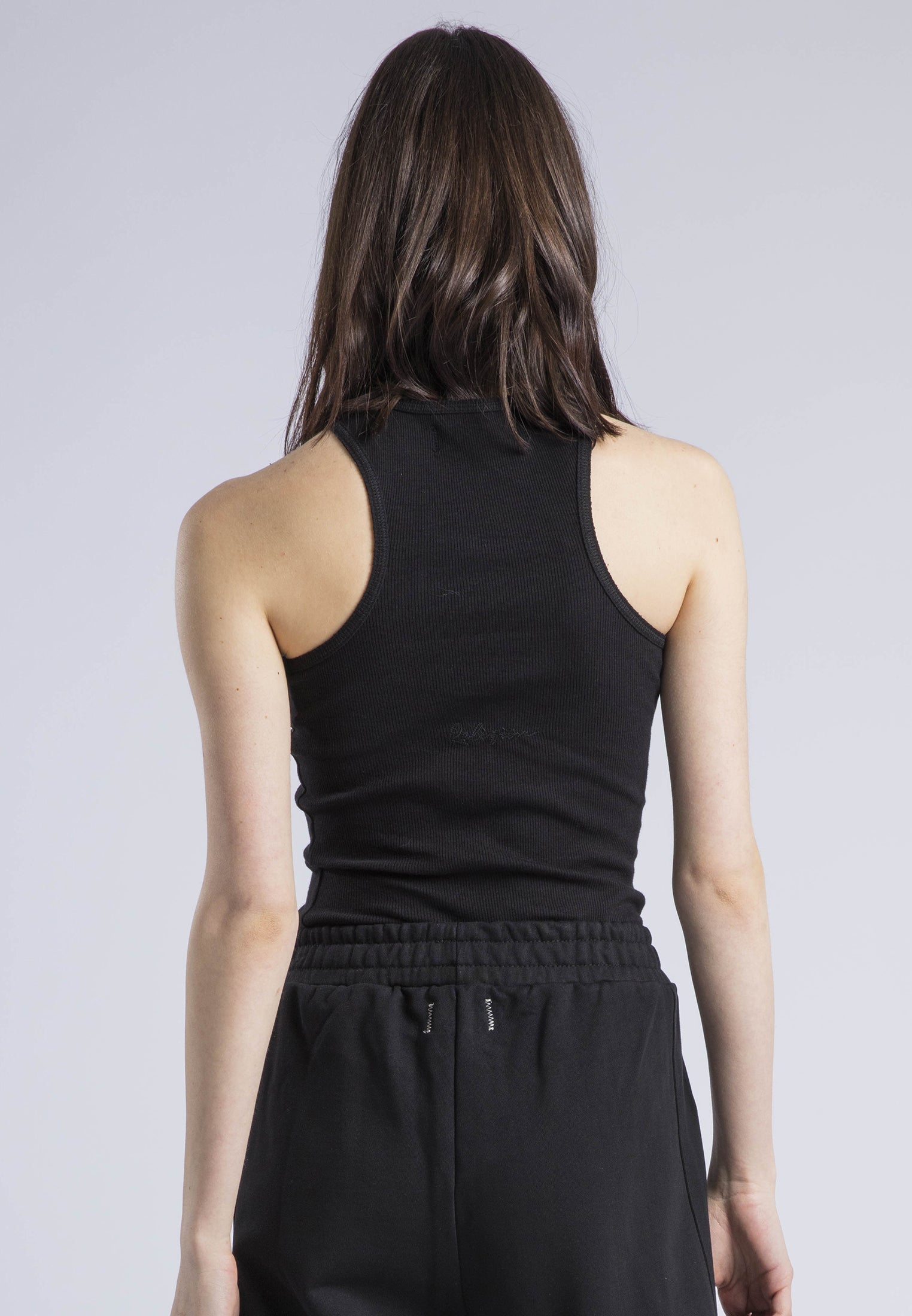 HIGH NECK VEST BLACK