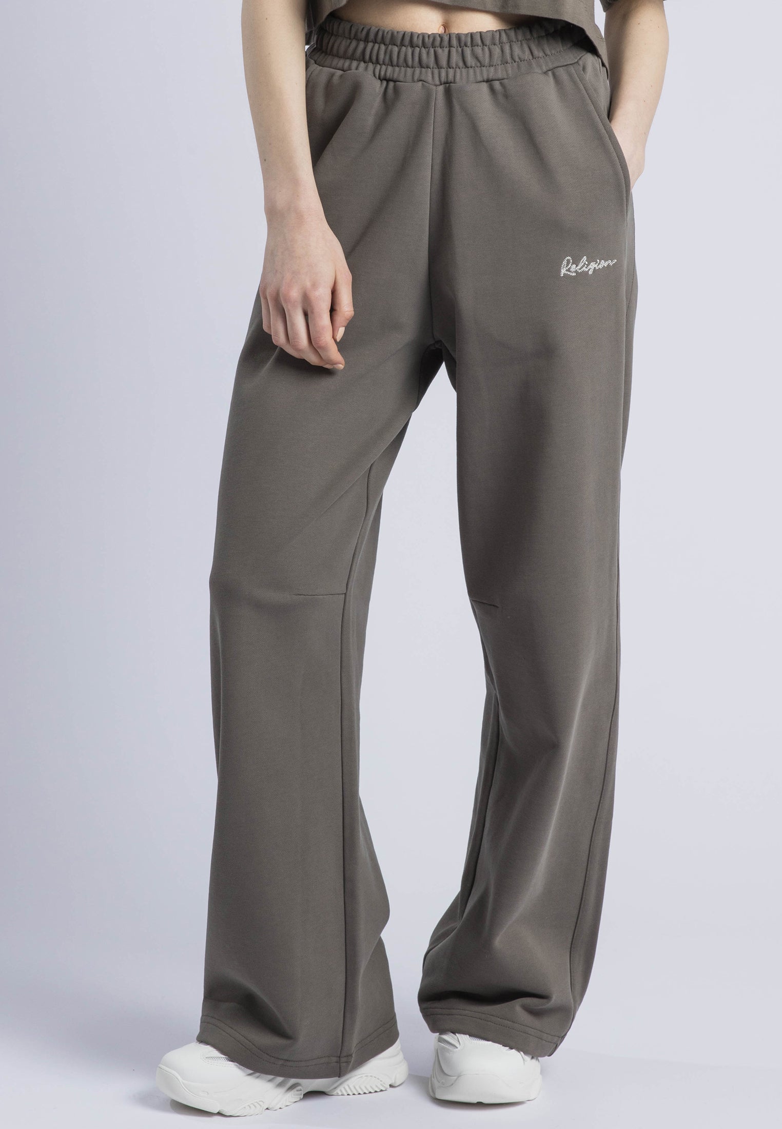 EMBROIDERY RELAXED SWEATPANTS BRINDLE
