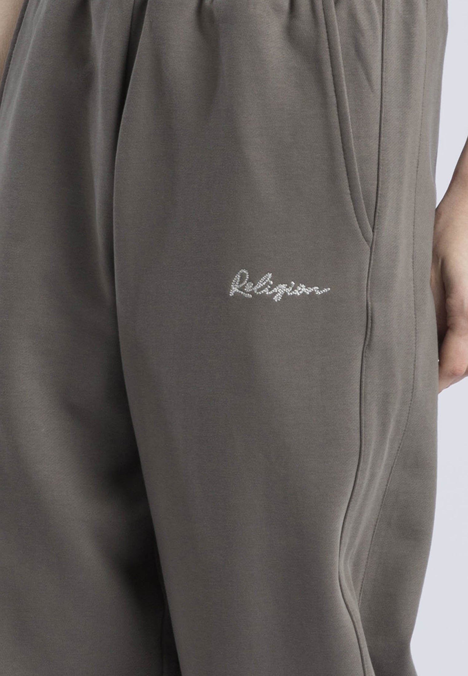 EMBROIDERY RELAXED SWEATPANTS BRINDLE