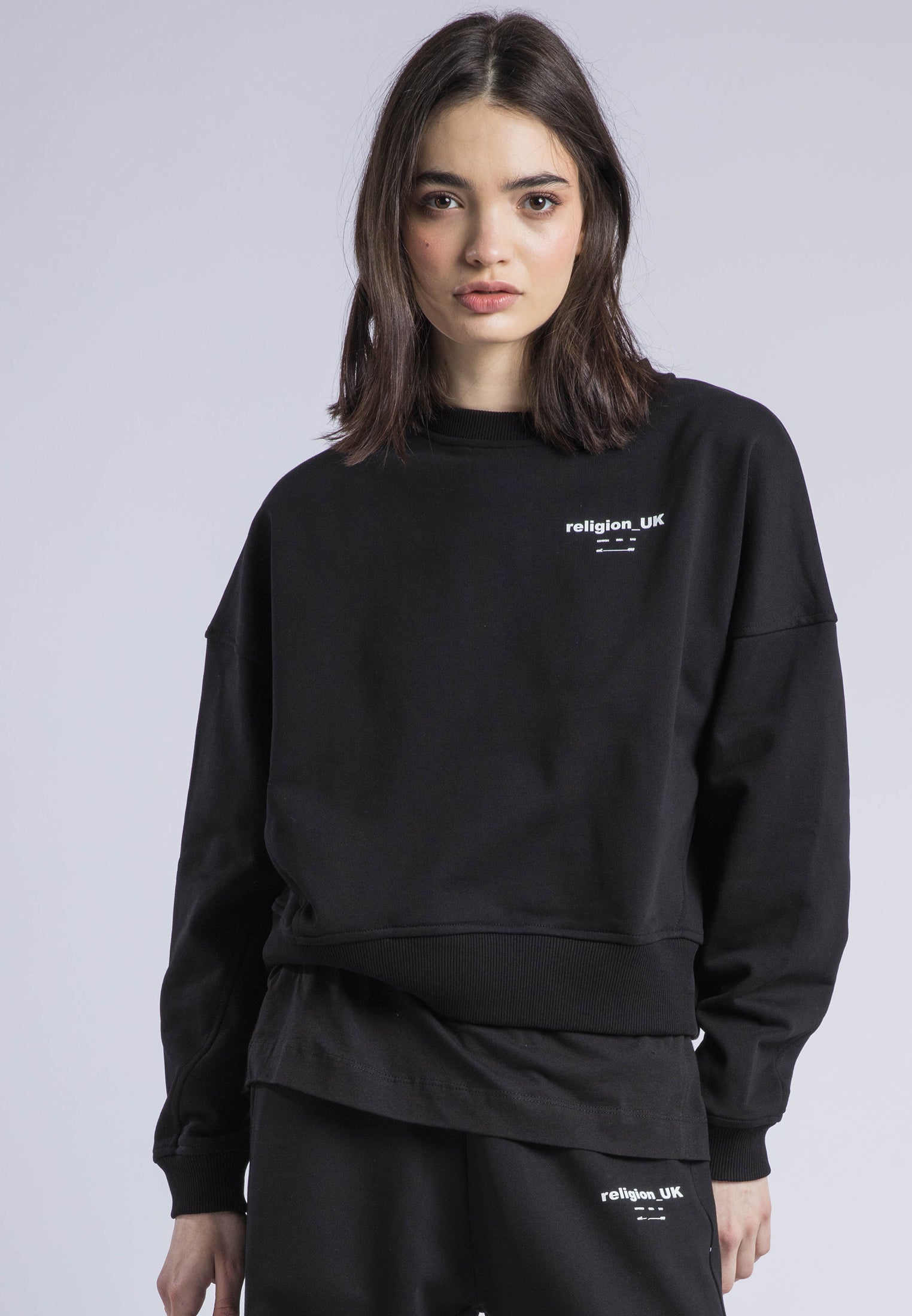 RELIGION UK BATWING SWEAT BLACK