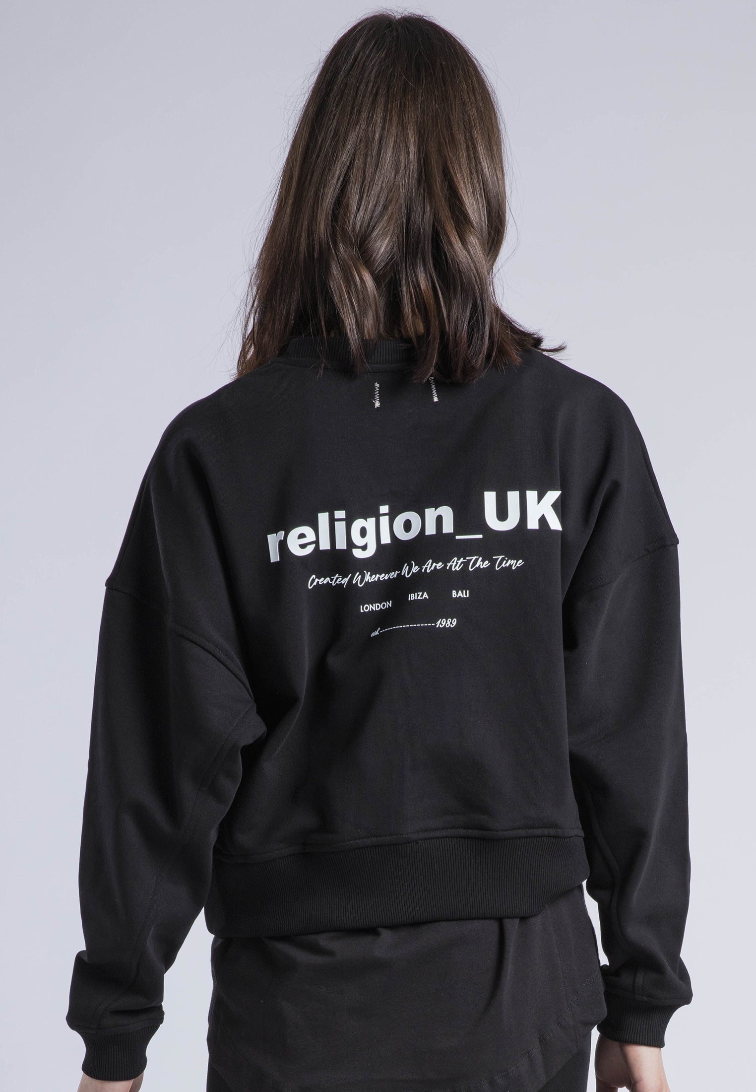 RELIGION UK BATWING SWEAT BLACK