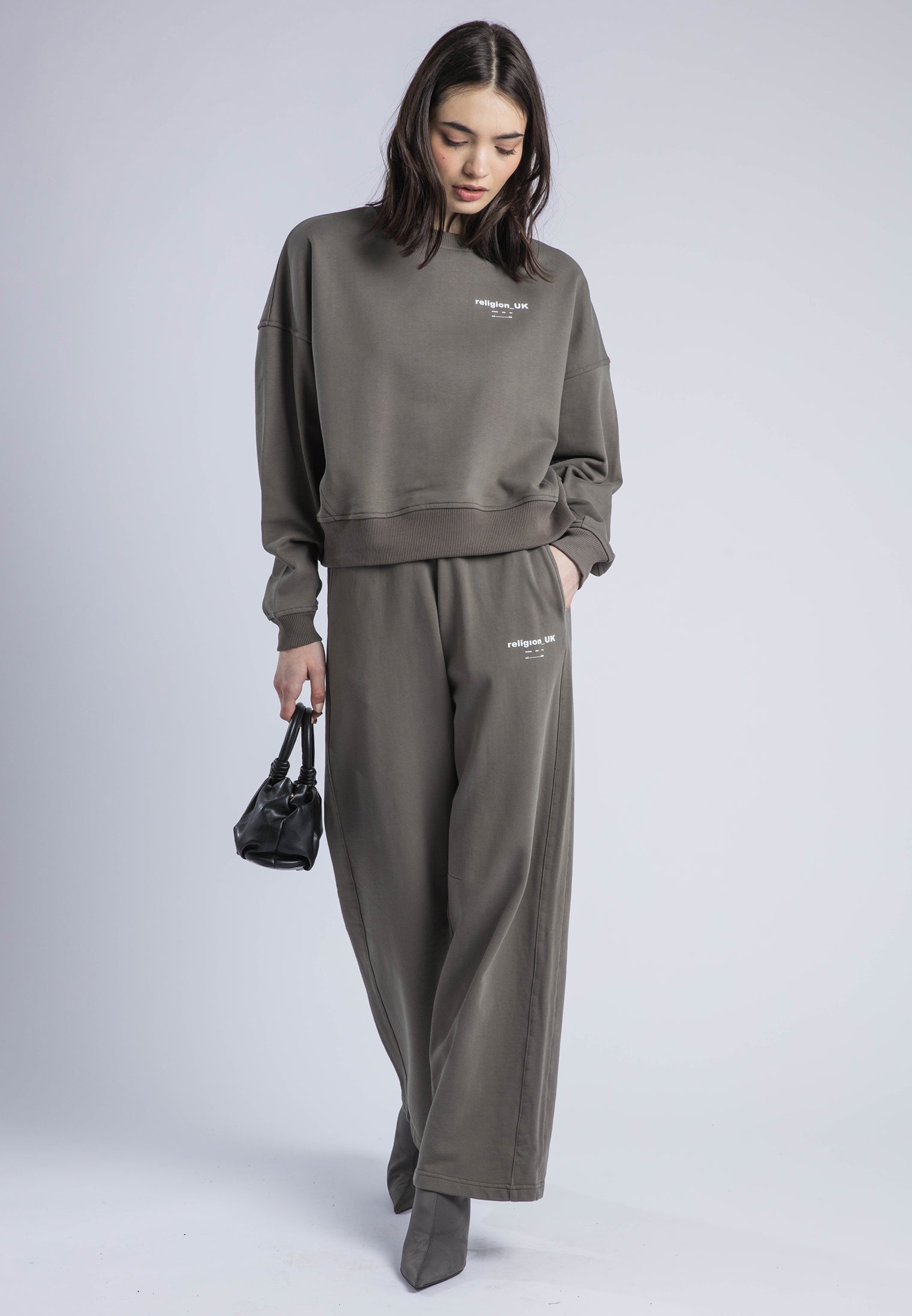 RELIGION UK BATWING SWEAT BRINDLE