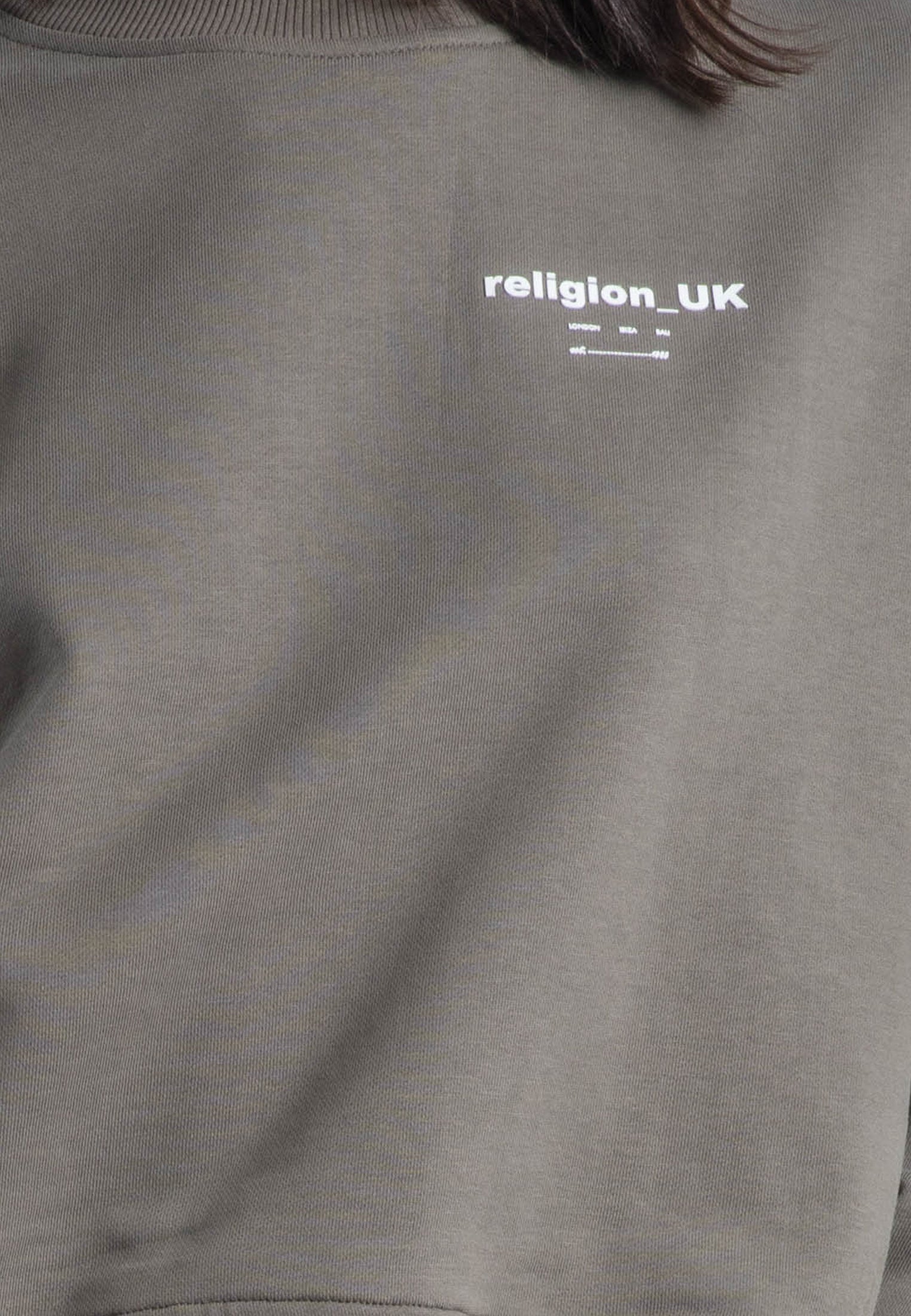 RELIGION UK BATWING SWEAT BRINDLE