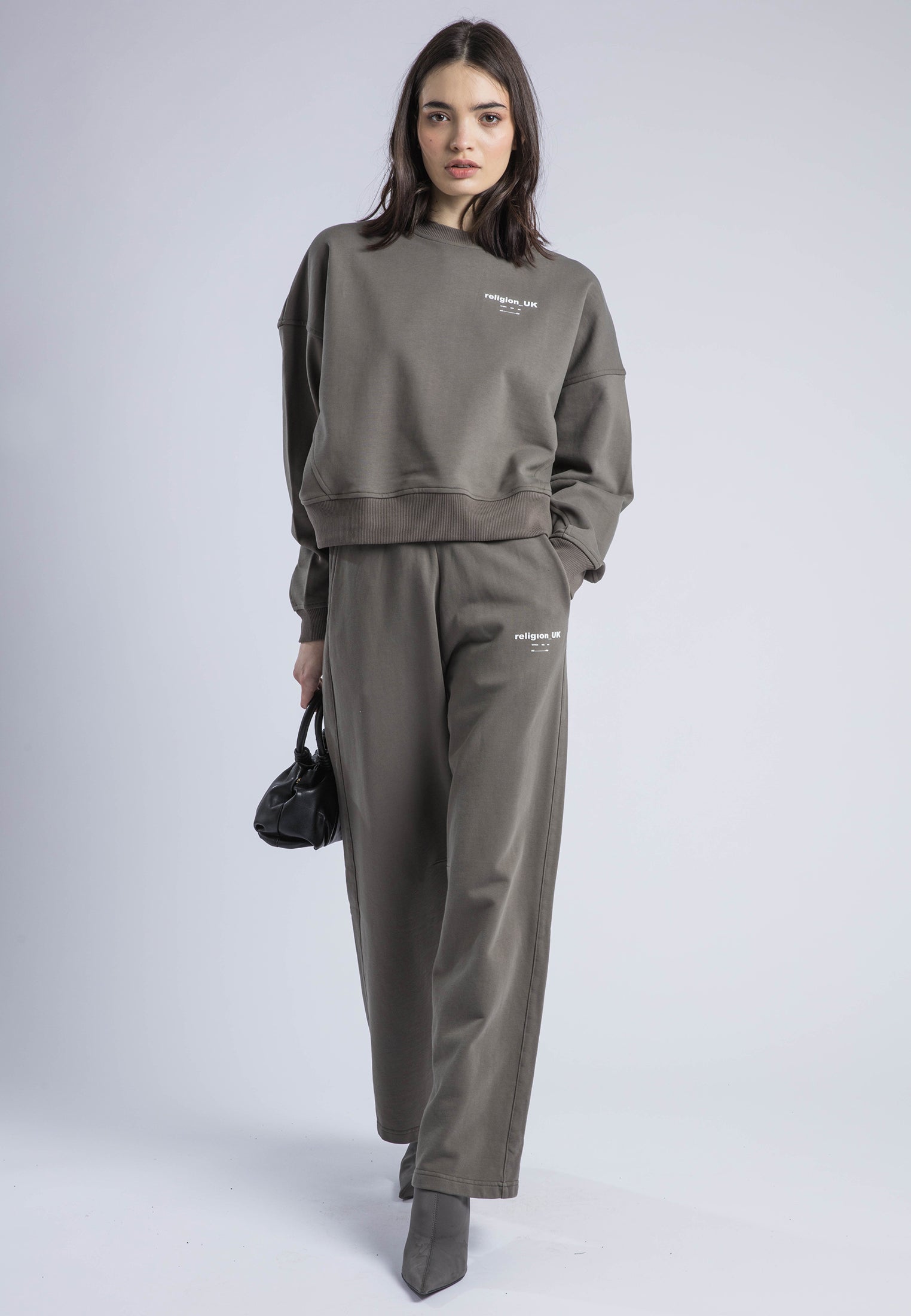 RELIGION UK BATWING SWEAT BRINDLE