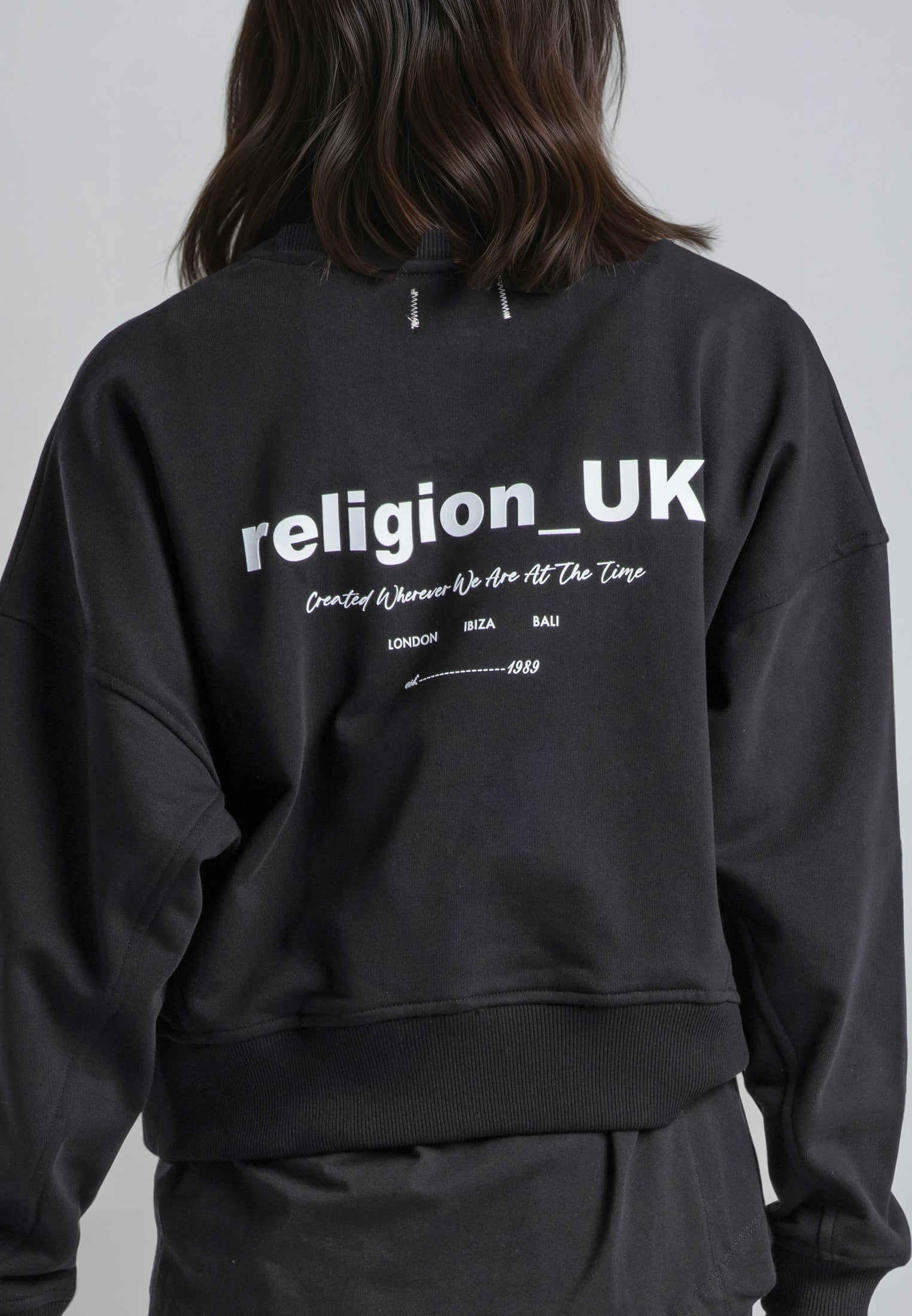 RELIGION UK BATWING SWEAT BLACK