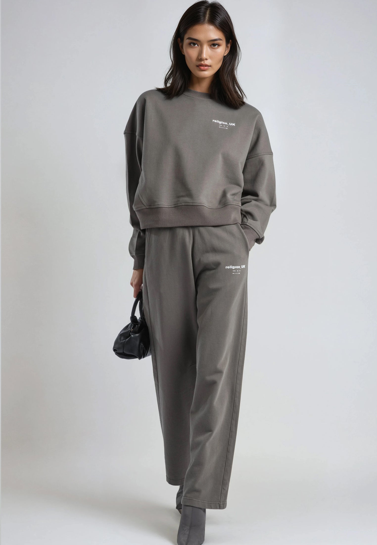 RELIGION UK BATWING SWEAT BRINDLE