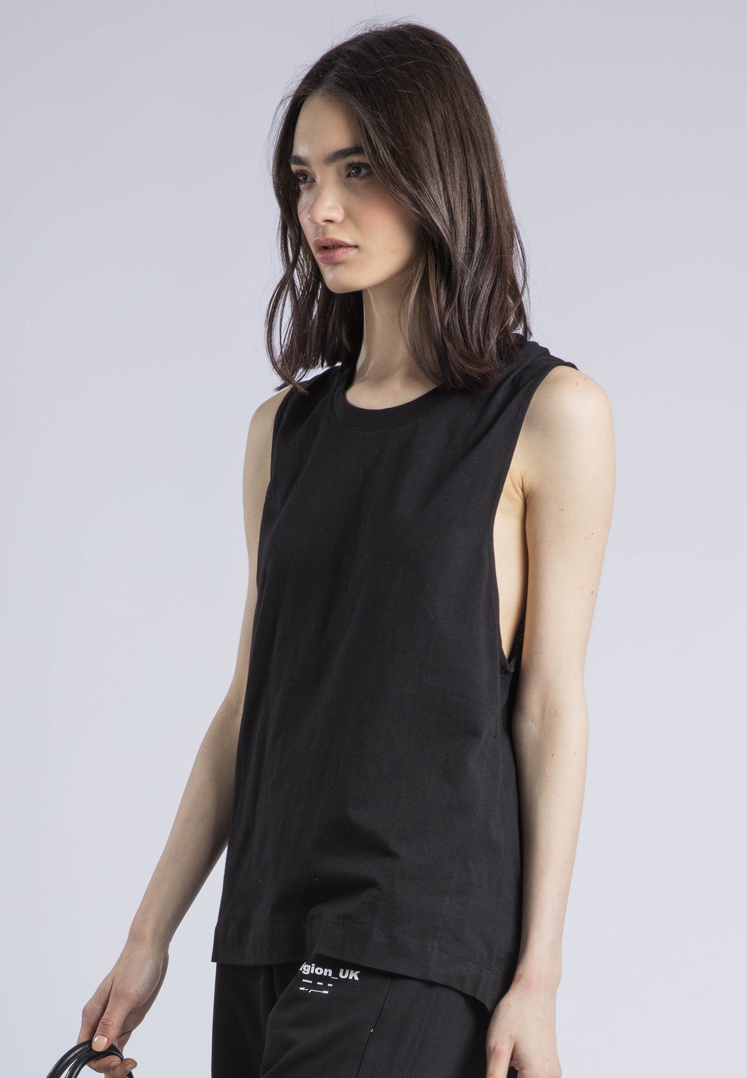 RELAXED BASIC VEST BLACK