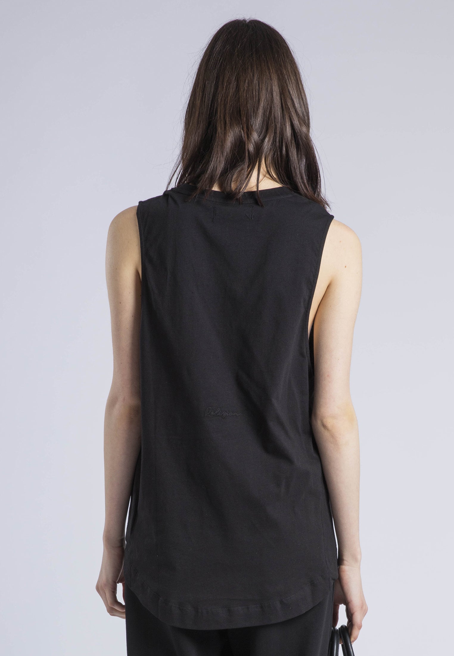 RELAXED BASIC VEST BLACK