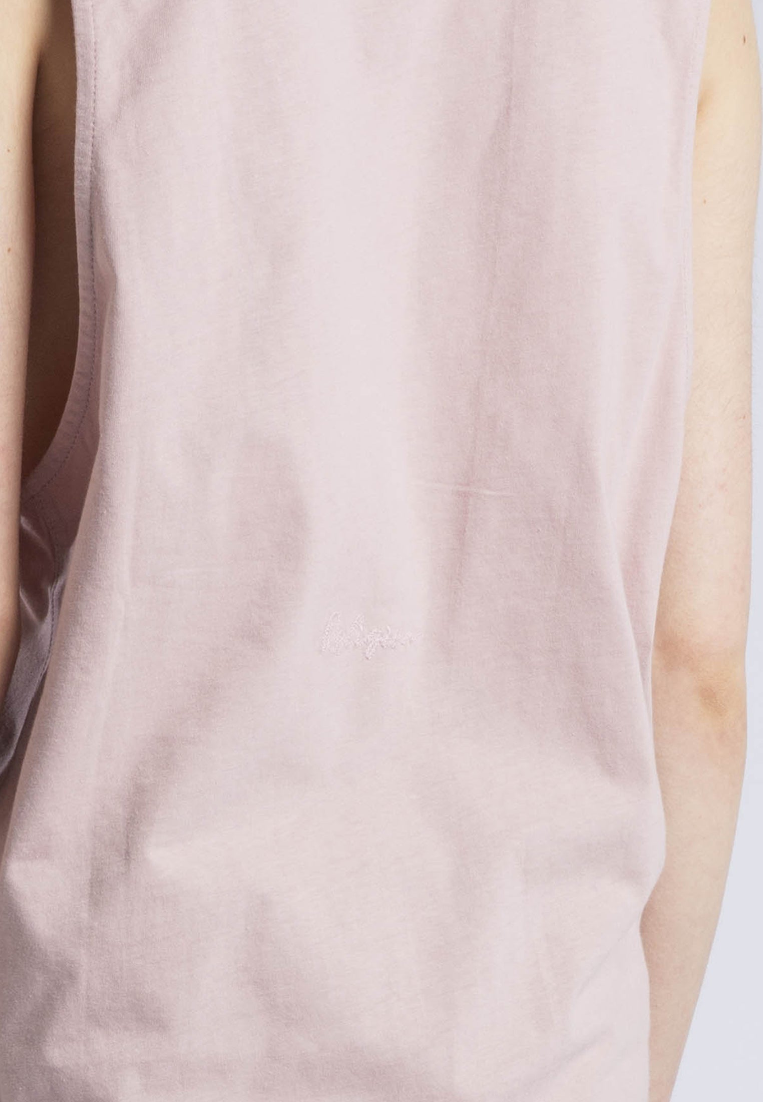 RELAXED BASIC VEST PALE MAUVE