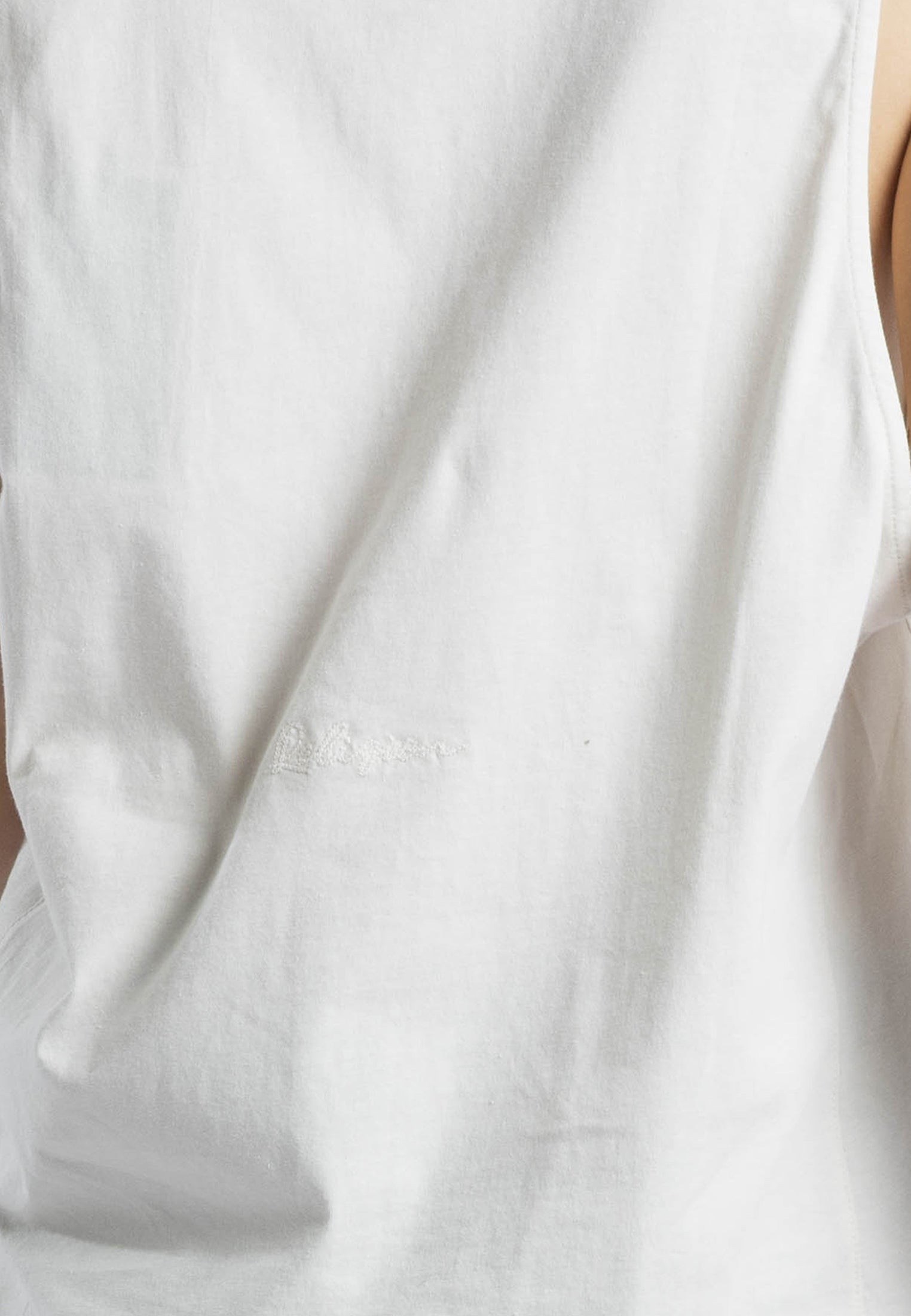 RELAXED BASIC VEST WHITE ONYX