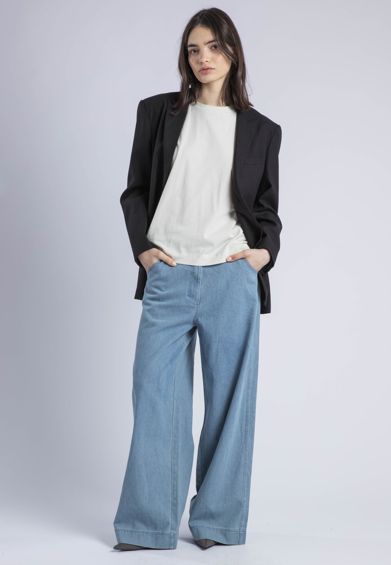 RELAXED BASIC T-SHIRT WHITE ONYX