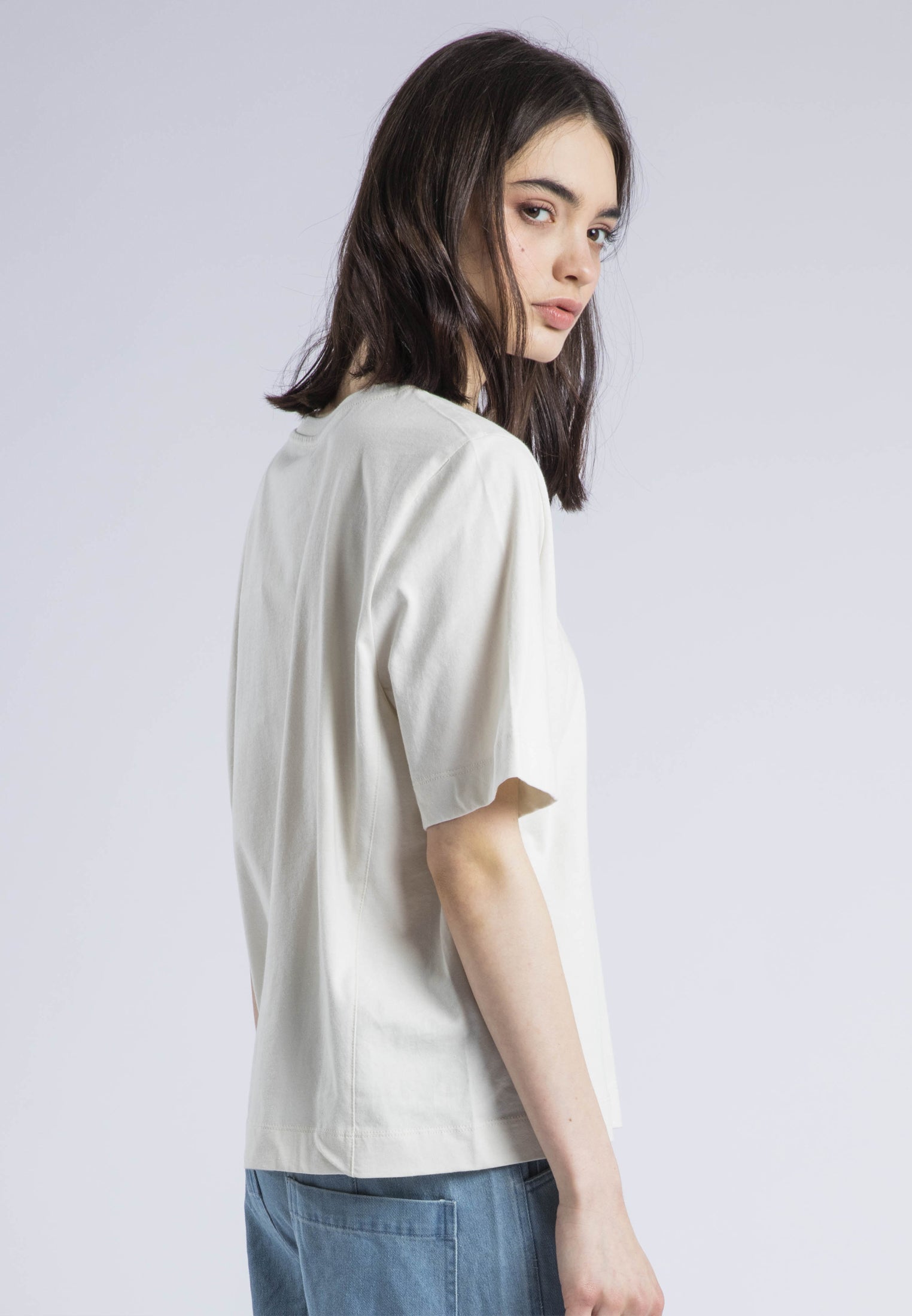 RELAXED BASIC T-SHIRT WHITE ONYX