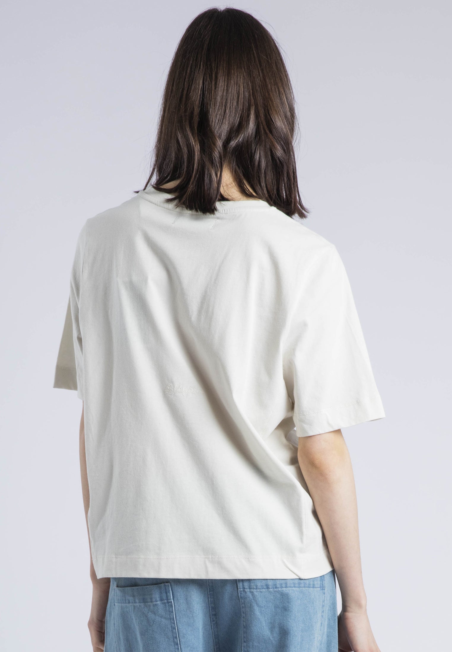 RELAXED BASIC T-SHIRT WHITE ONYX