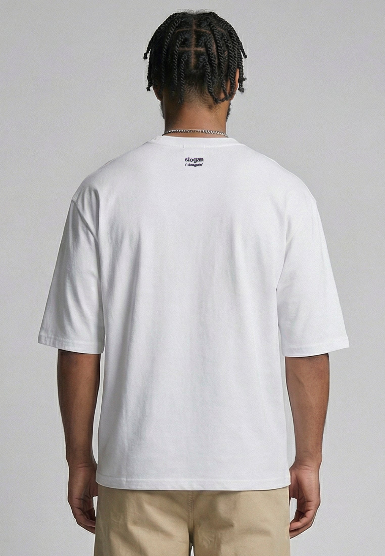 WHO GIVES A FUCK OVERSIZED T-SHIRT WHITE