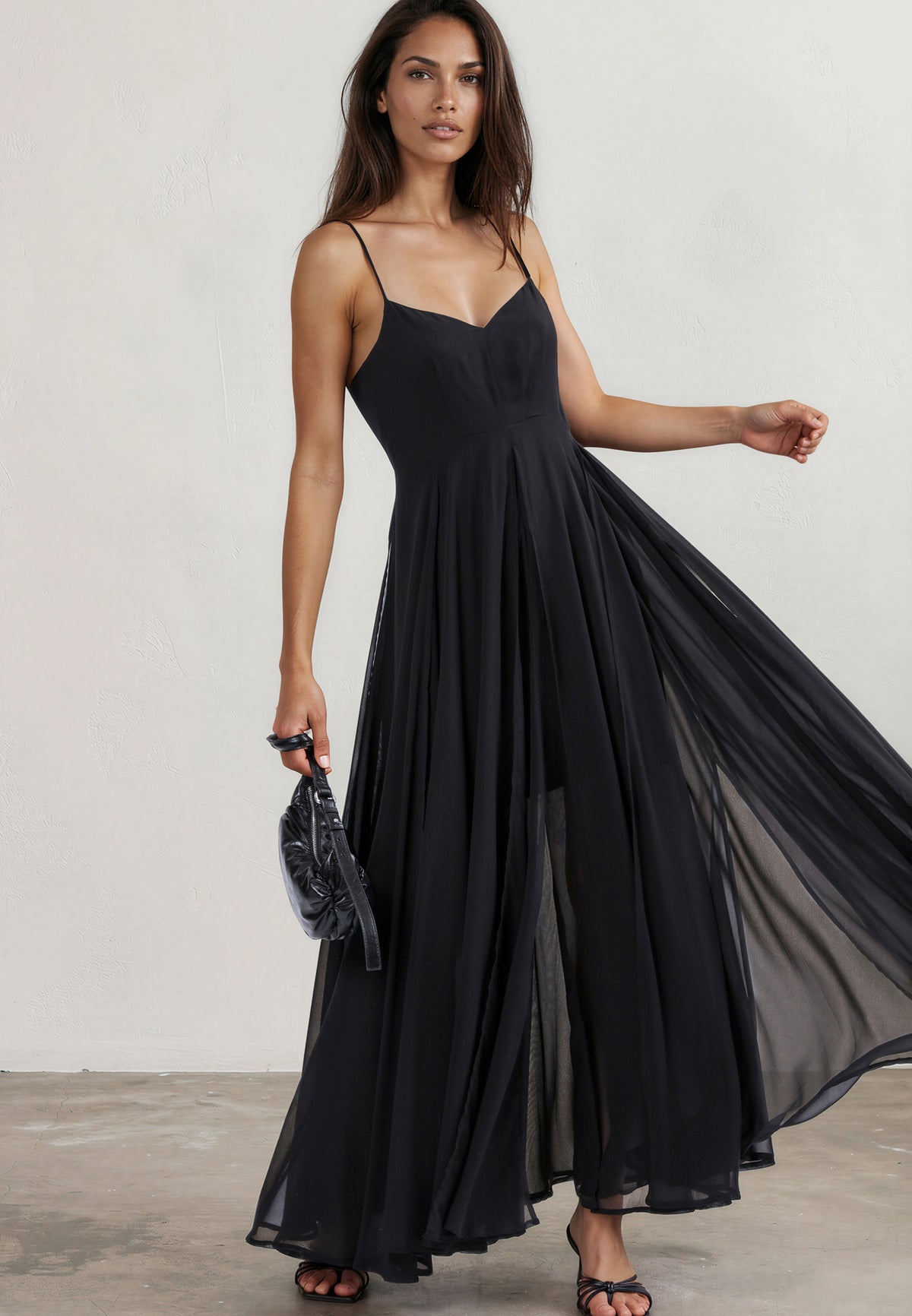 OLSEN MAXI DRESS BLACK