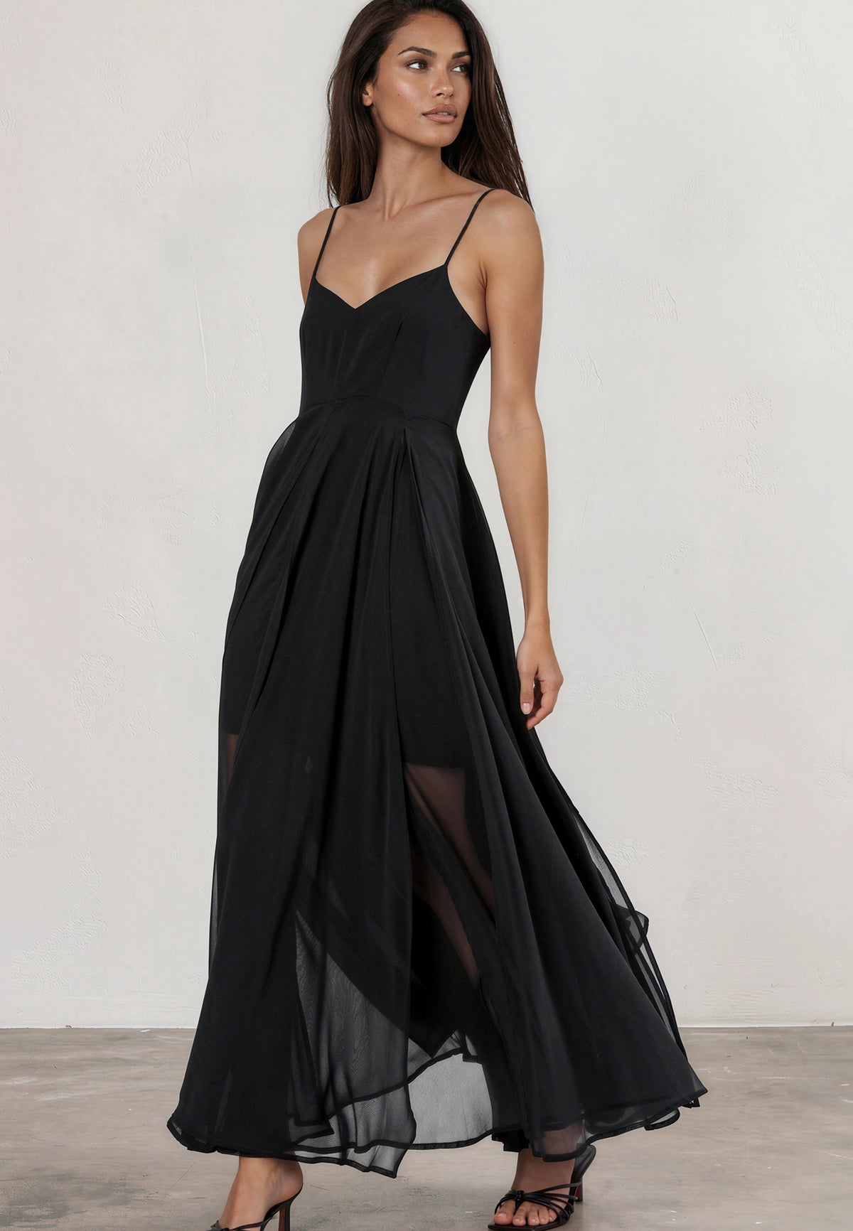OLSEN MAXI DRESS BLACK