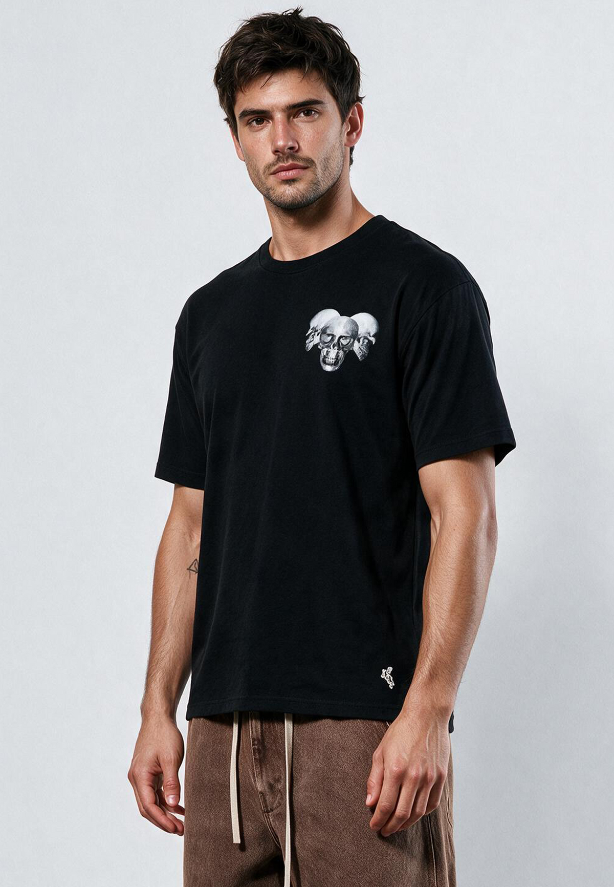 XRAY SKULL T-SHIRT BLACK
