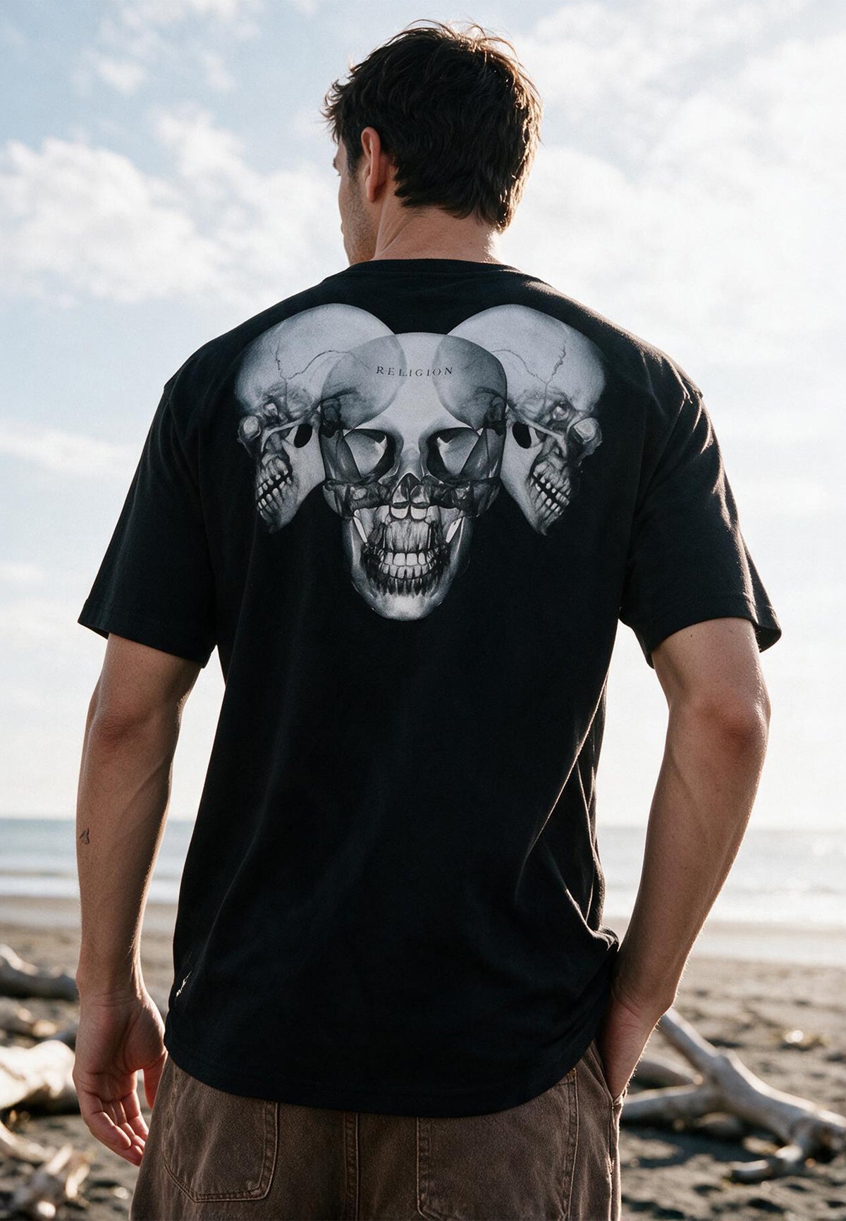 XRAY SKULL T-SHIRT BLACK