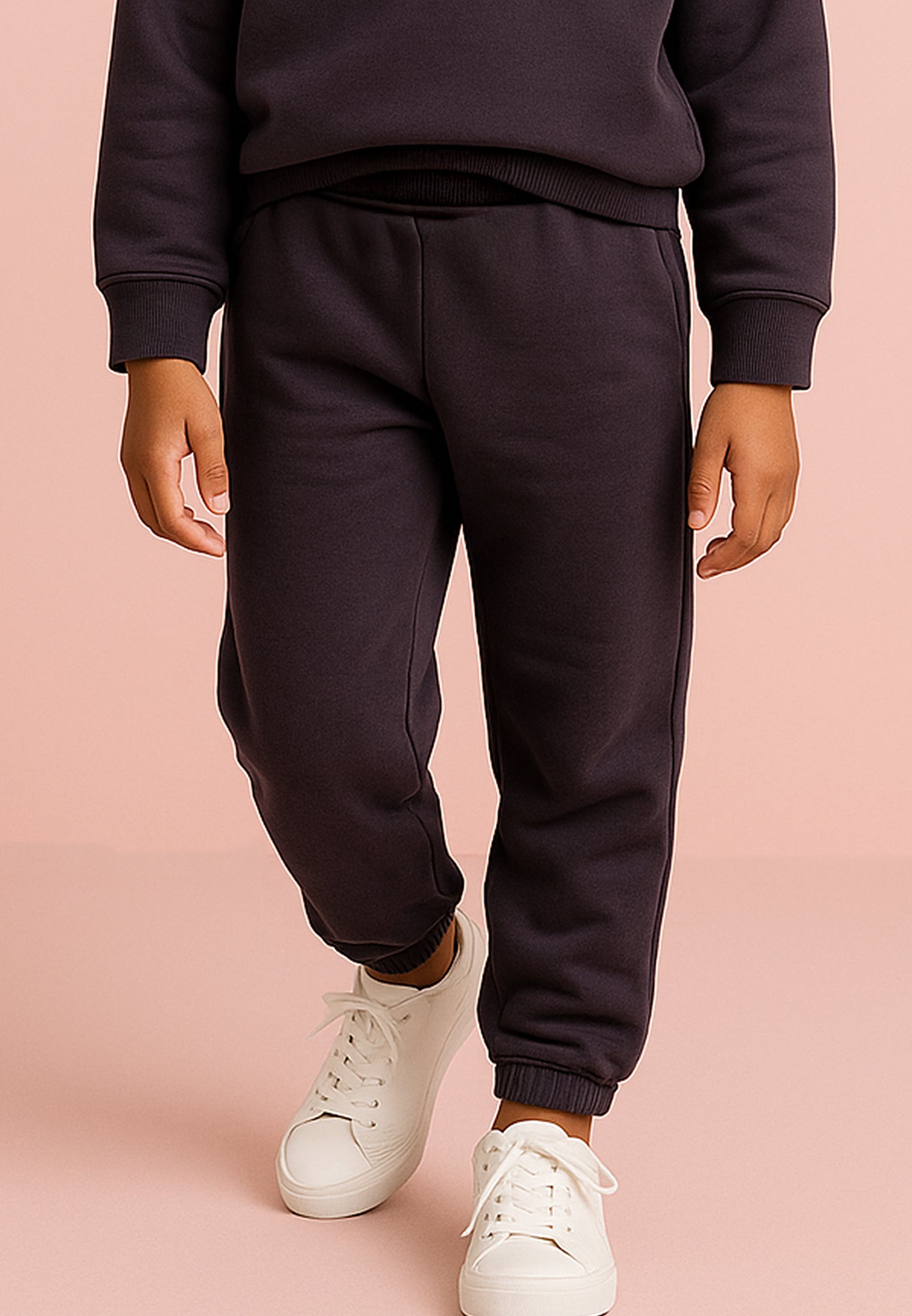 KIDS RELIGION SEAMED DARTED SWEATPANTS MAUVE