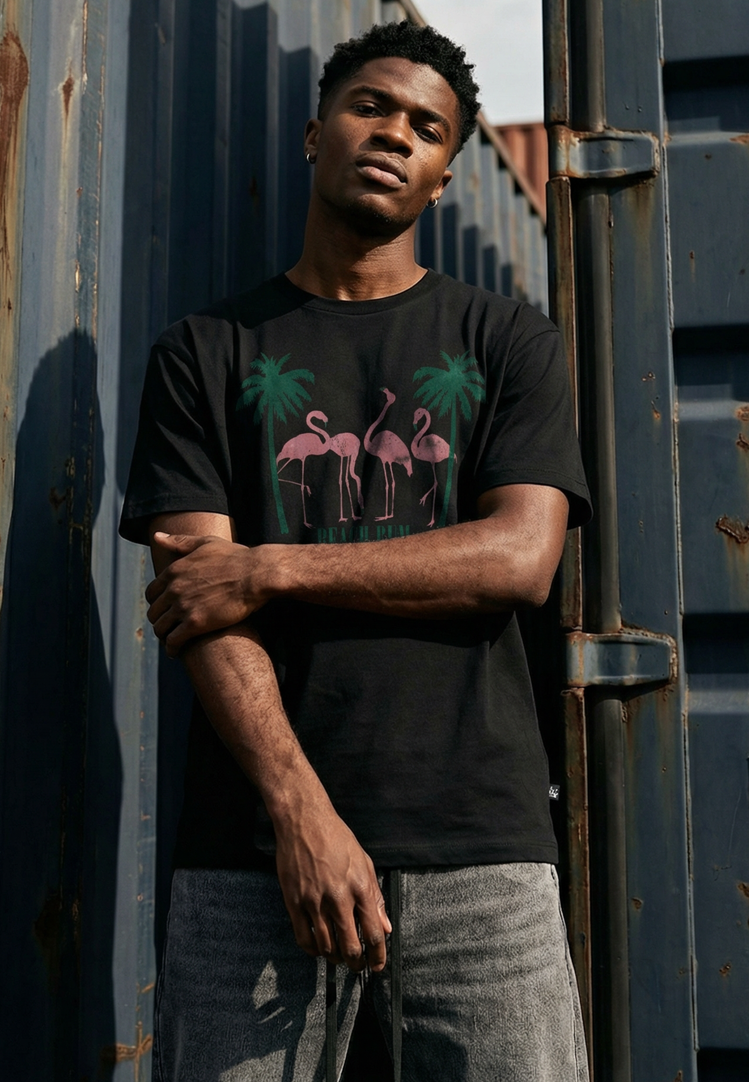 BEACH BUM T-SHIRT BLACK