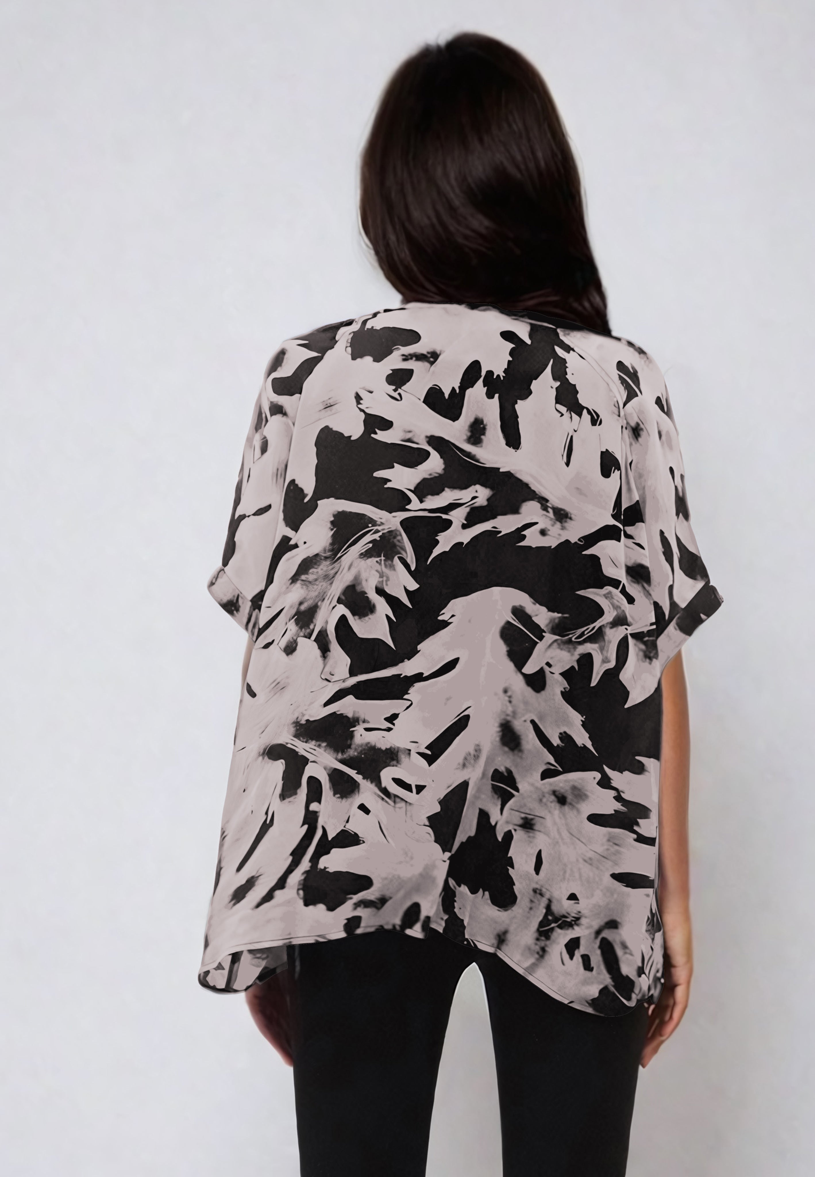 CLUSTER TOP CAMO BLACK
