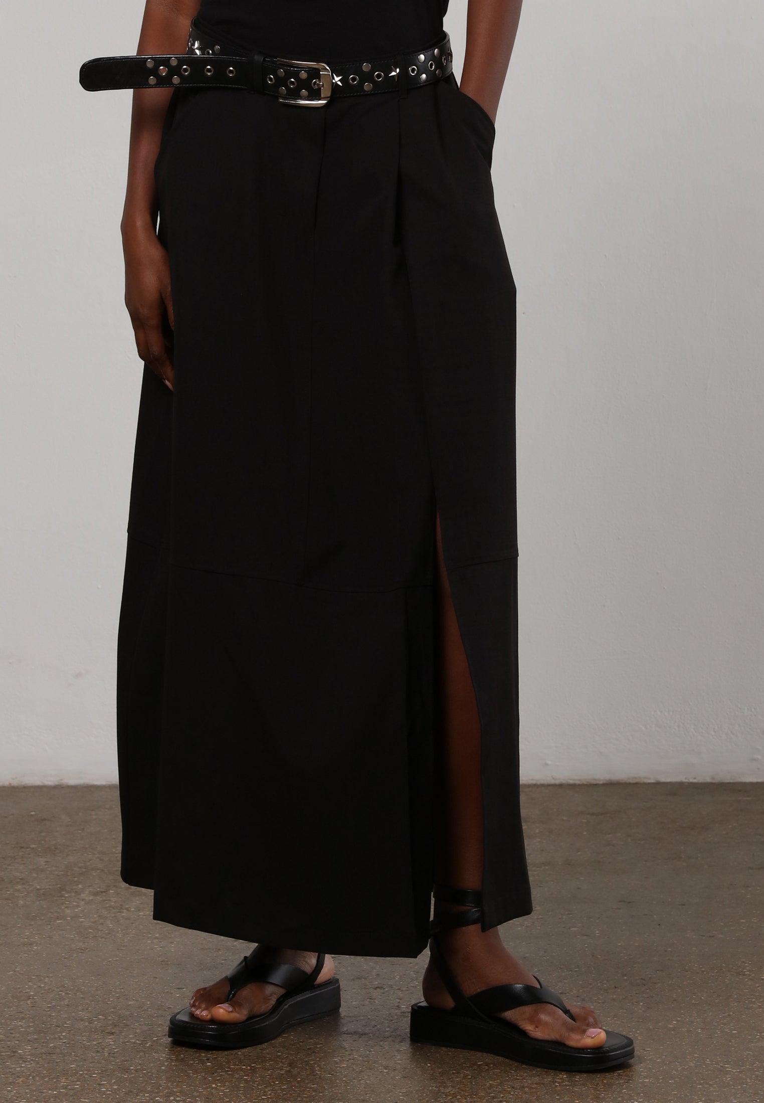 Religion black maxi skirt Clearance