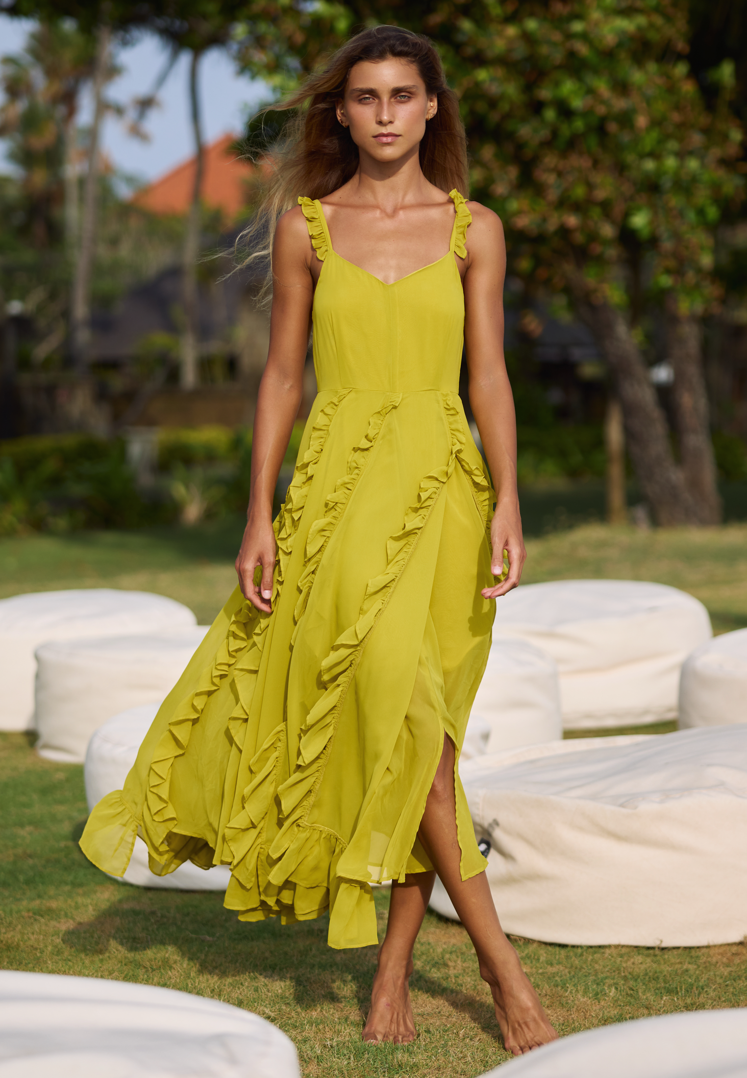 KATE MAXI DRESS OCHRE