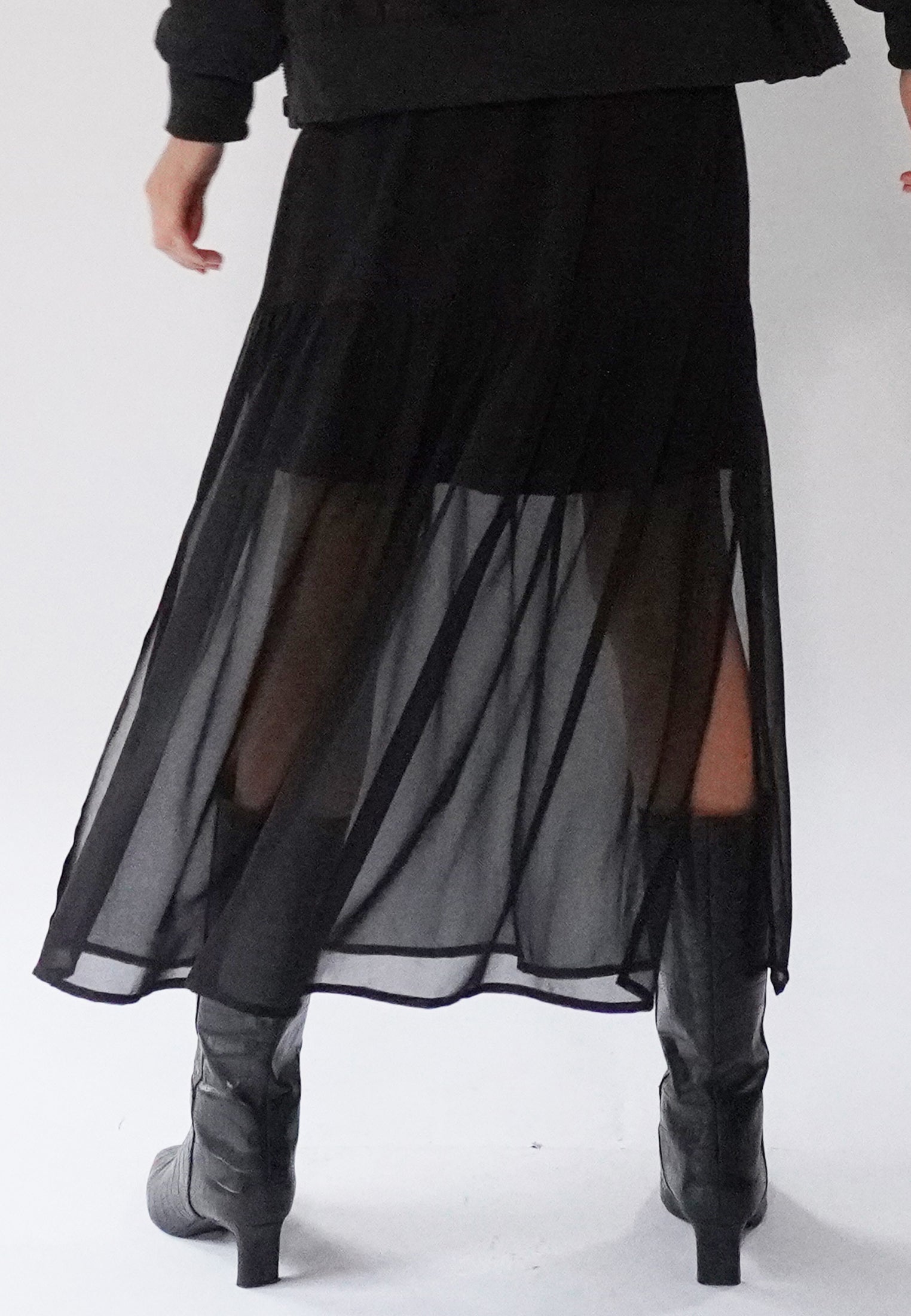 FLARE SKIRT BLACK