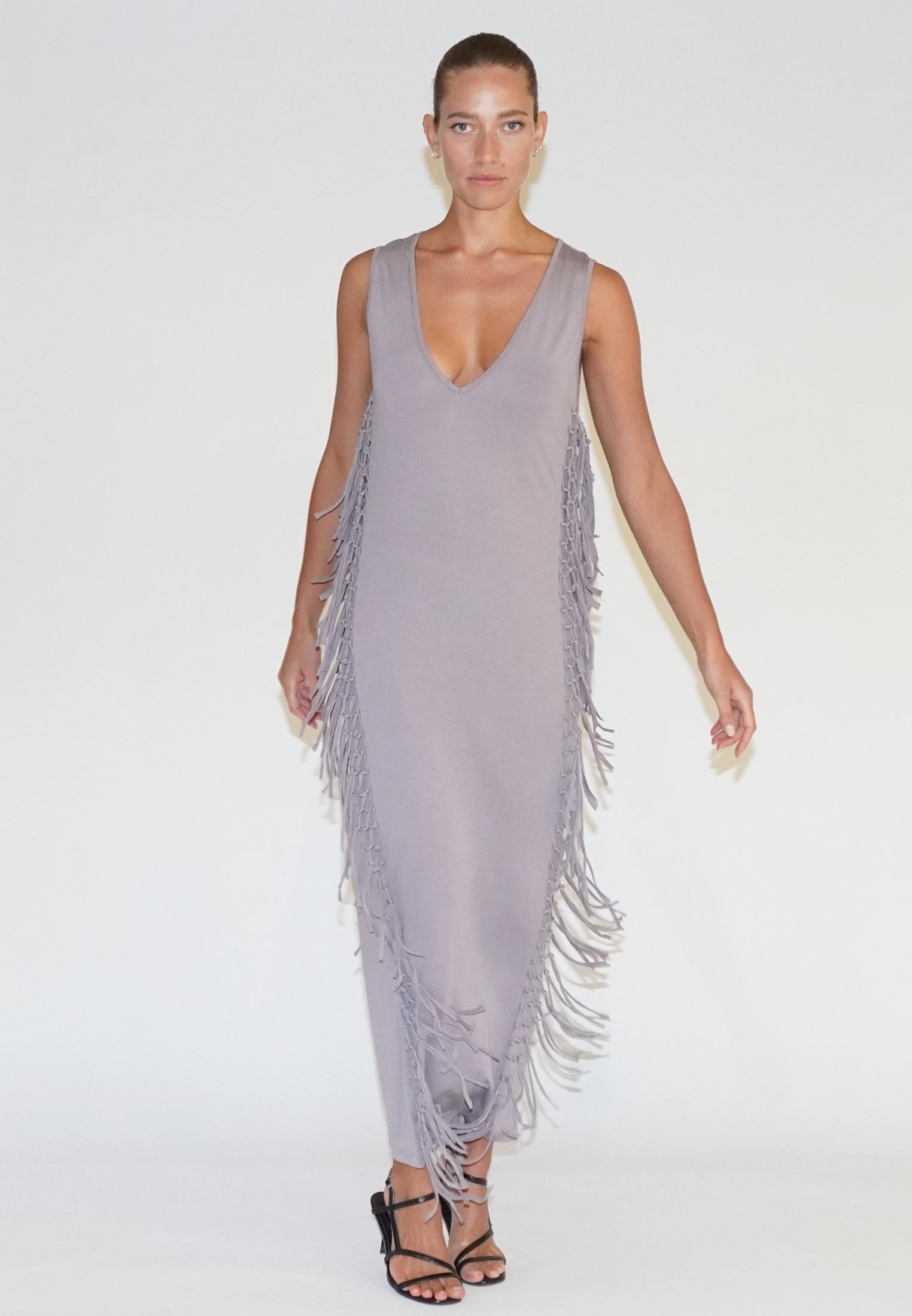 FLOURISH MAXI DRESS GULL GREY