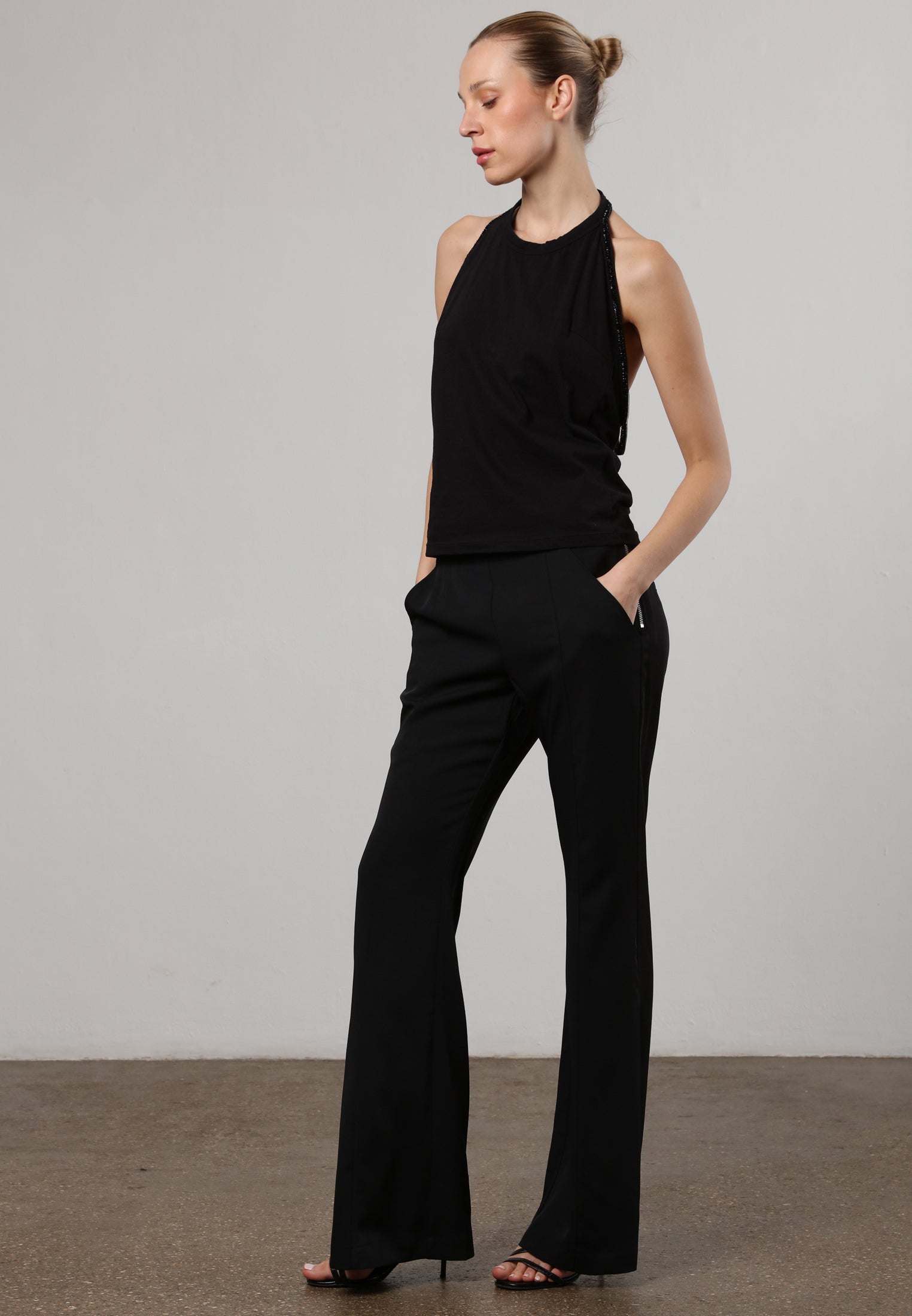 FLUX FLARE TROUSER BLACK