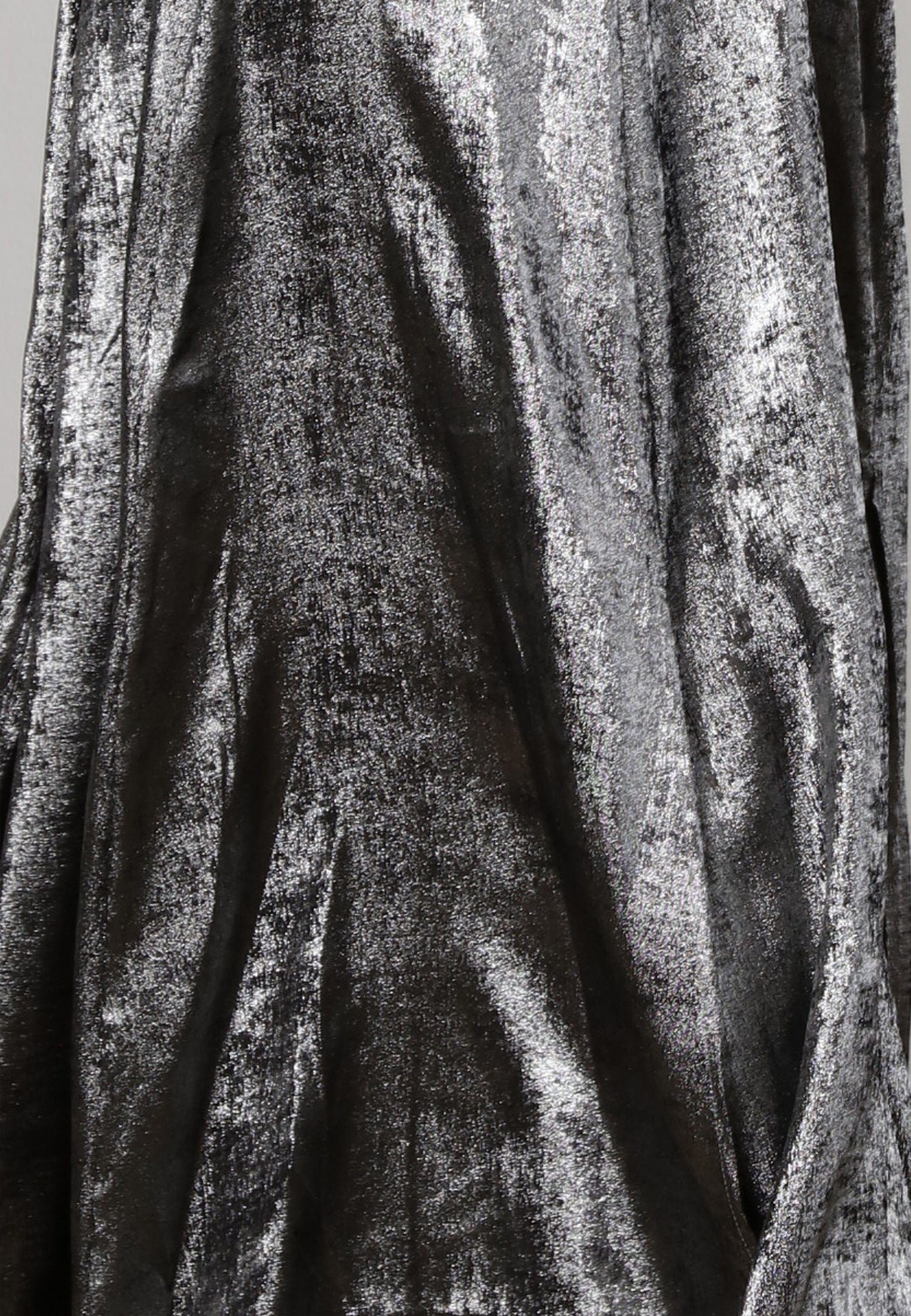 FOLD MAXI DRESS SILVER FOIL