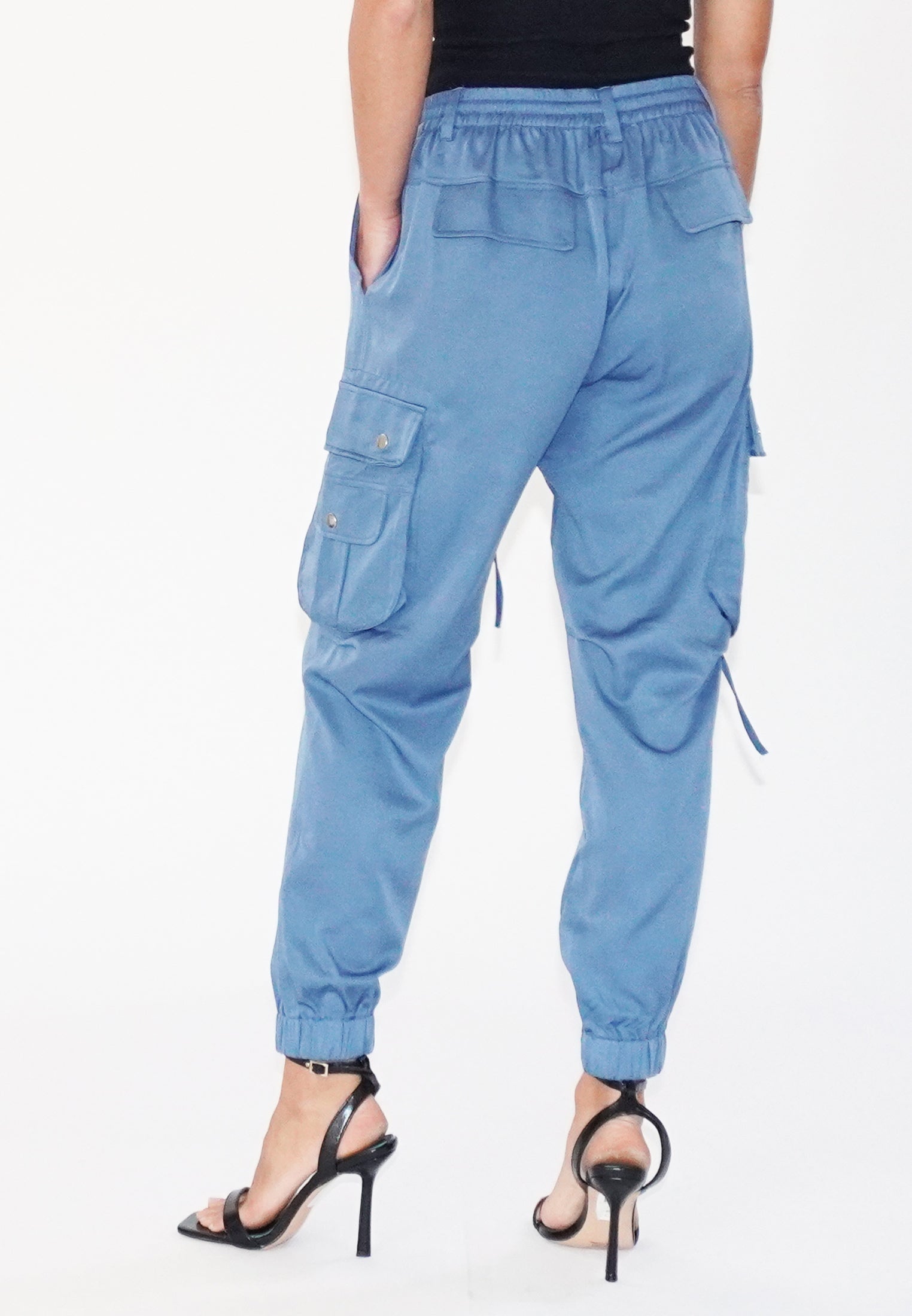 GLOW BLUE CARGO TROUSERS