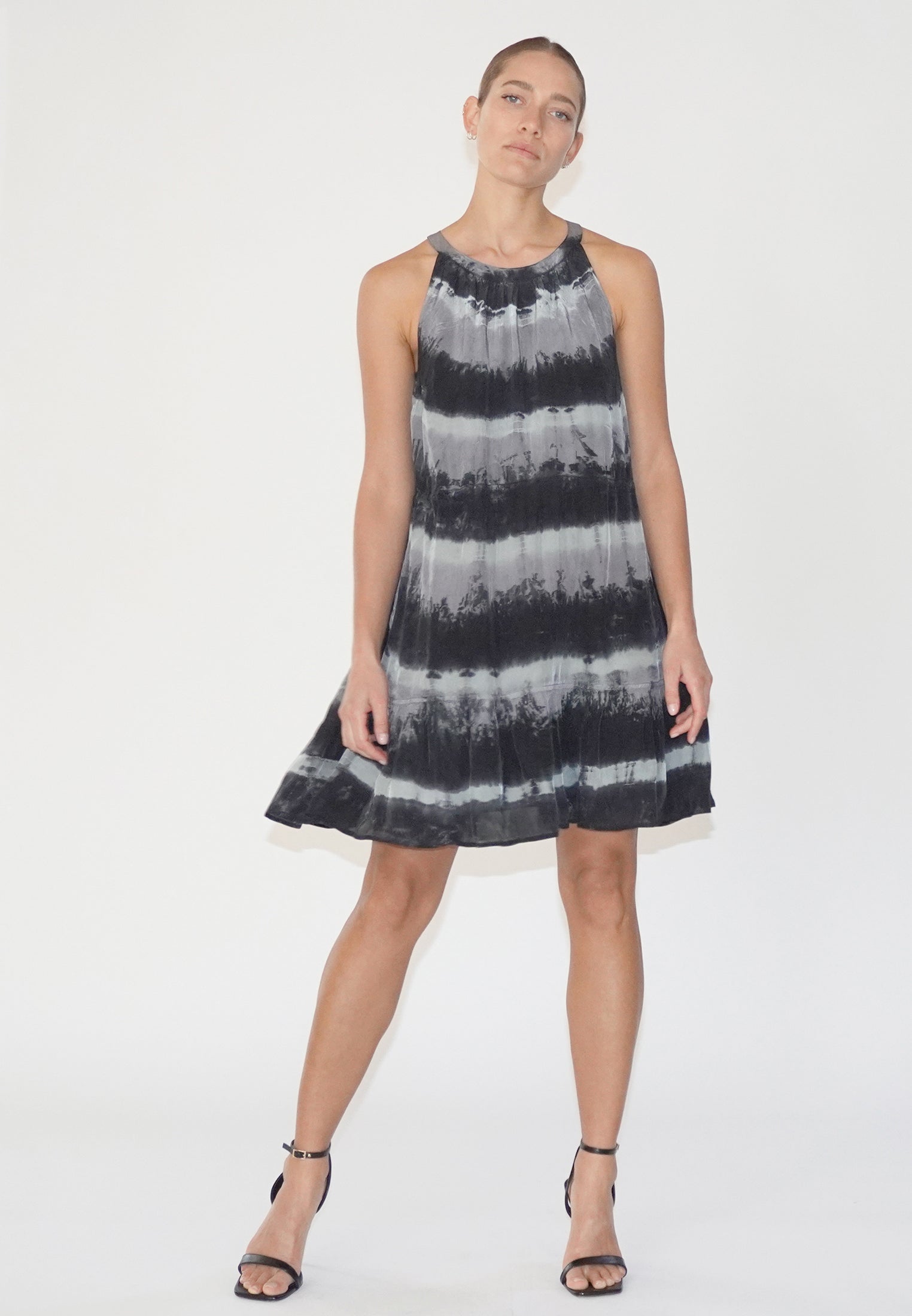 HIDDEN MINI DRESS ELECTRA BLACK