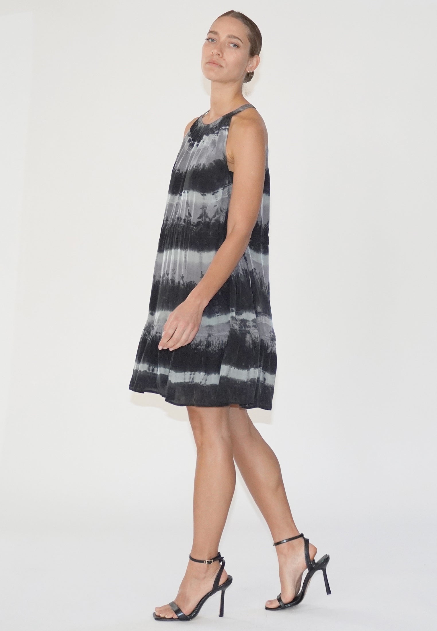 HIDDEN MINI DRESS ELECTRA BLACK