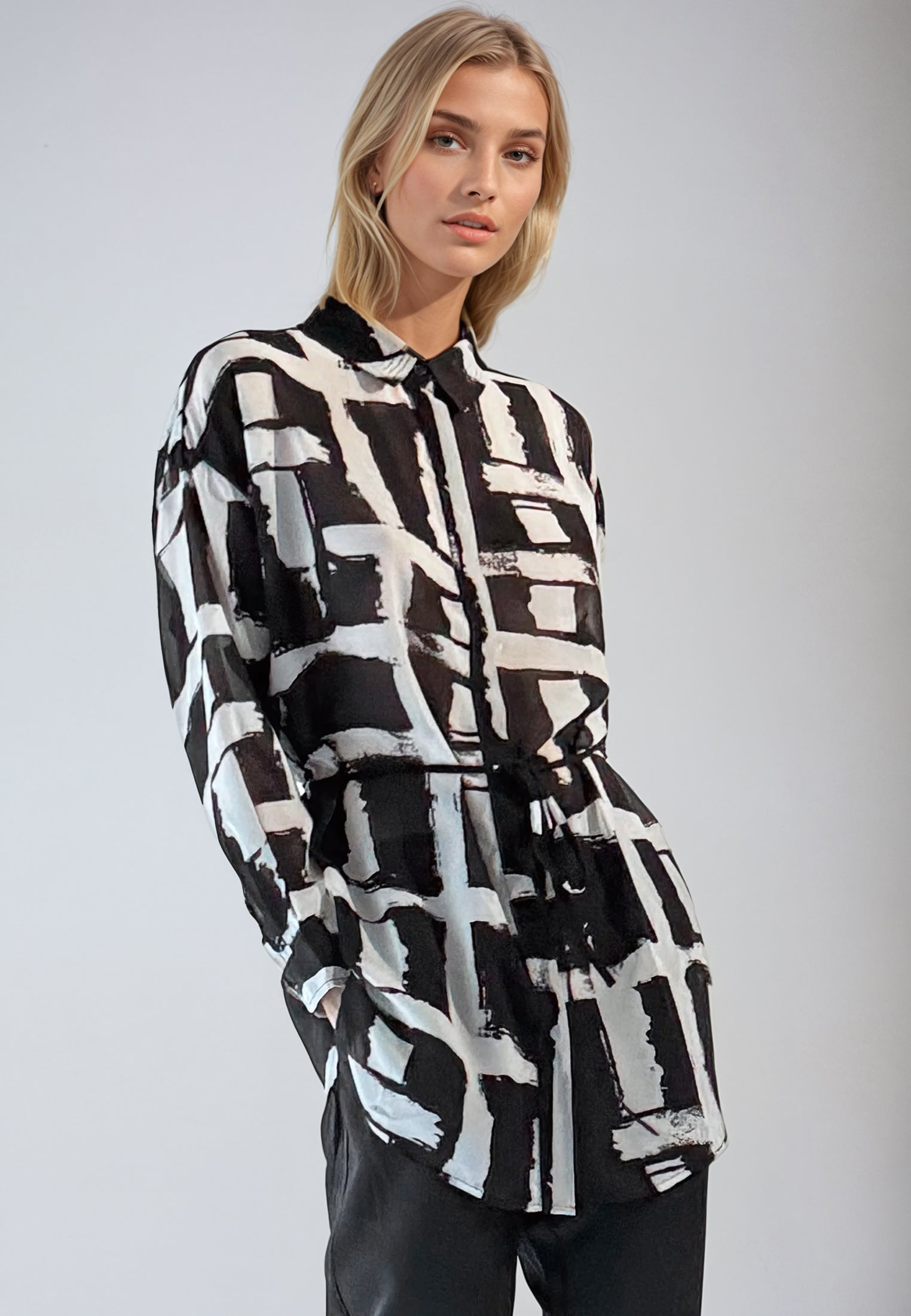 SOLSTICE SHIRT SELVAGE BLACK