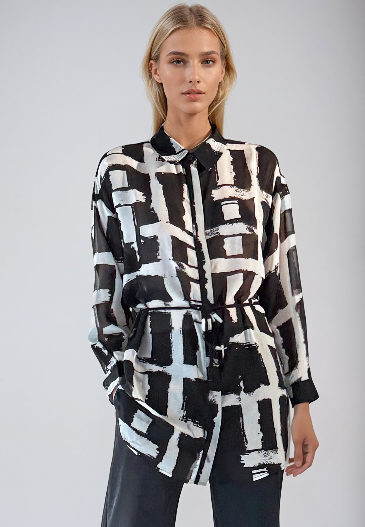 SOLSTICE SHIRT SELVAGE BLACK