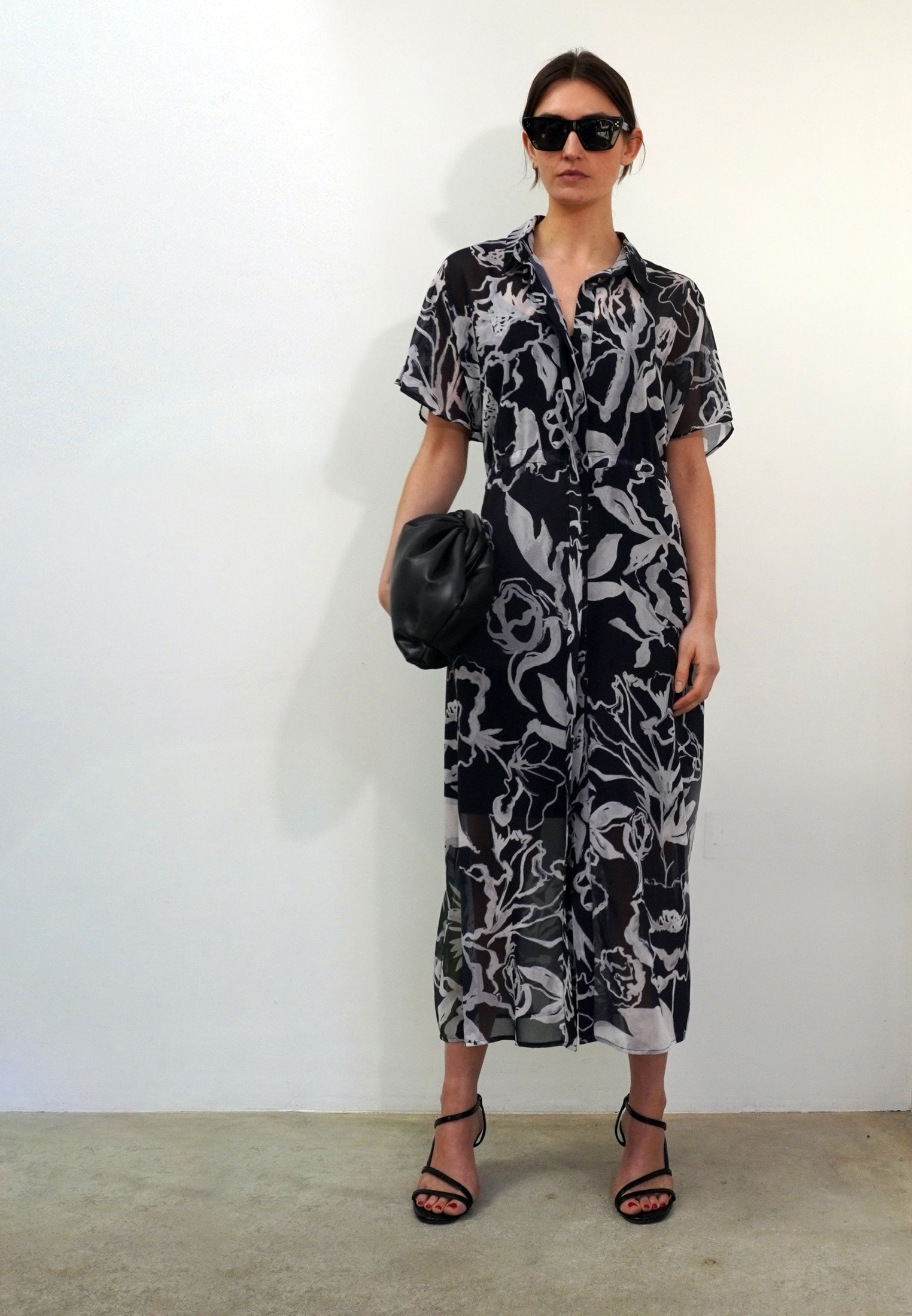 NOBLE SHIRTDRESS RISE BLACK