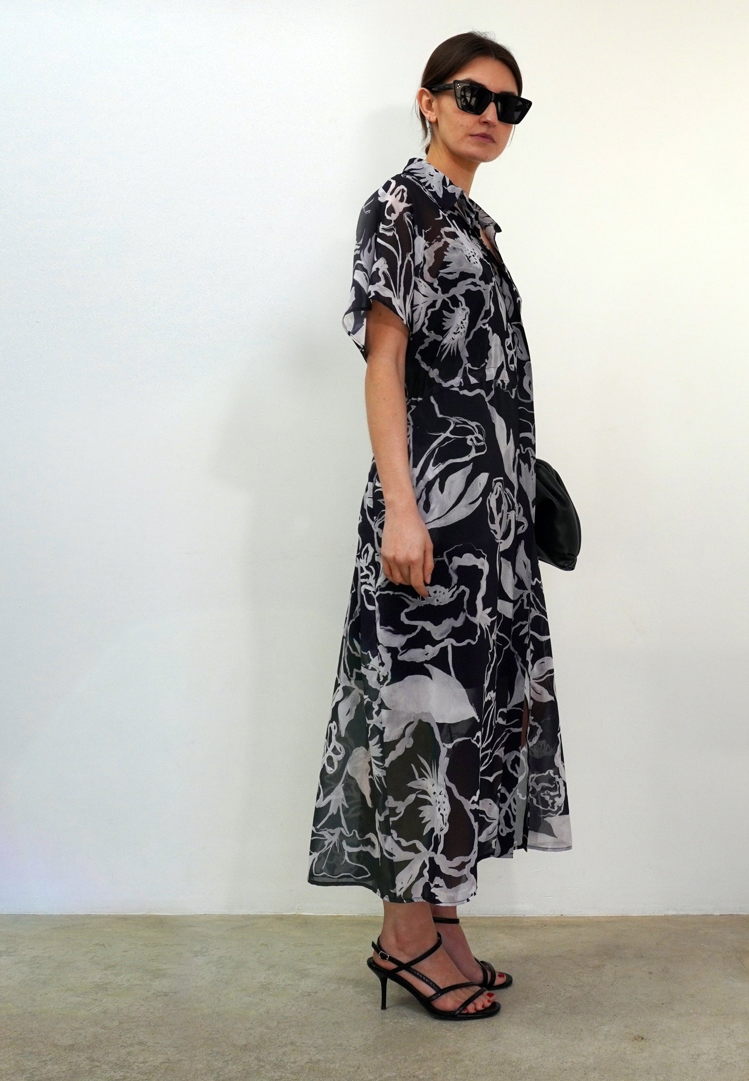 NOBLE SHIRTDRESS RISE BLACK