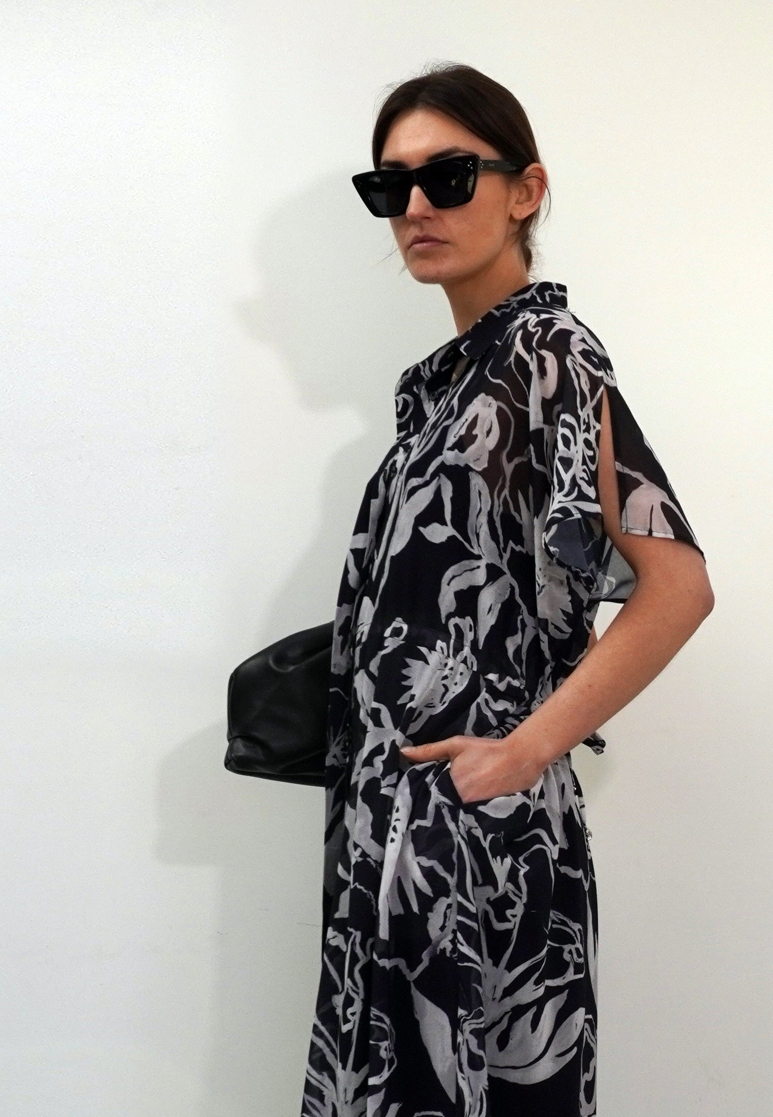 NOBLE SHIRTDRESS RISE BLACK