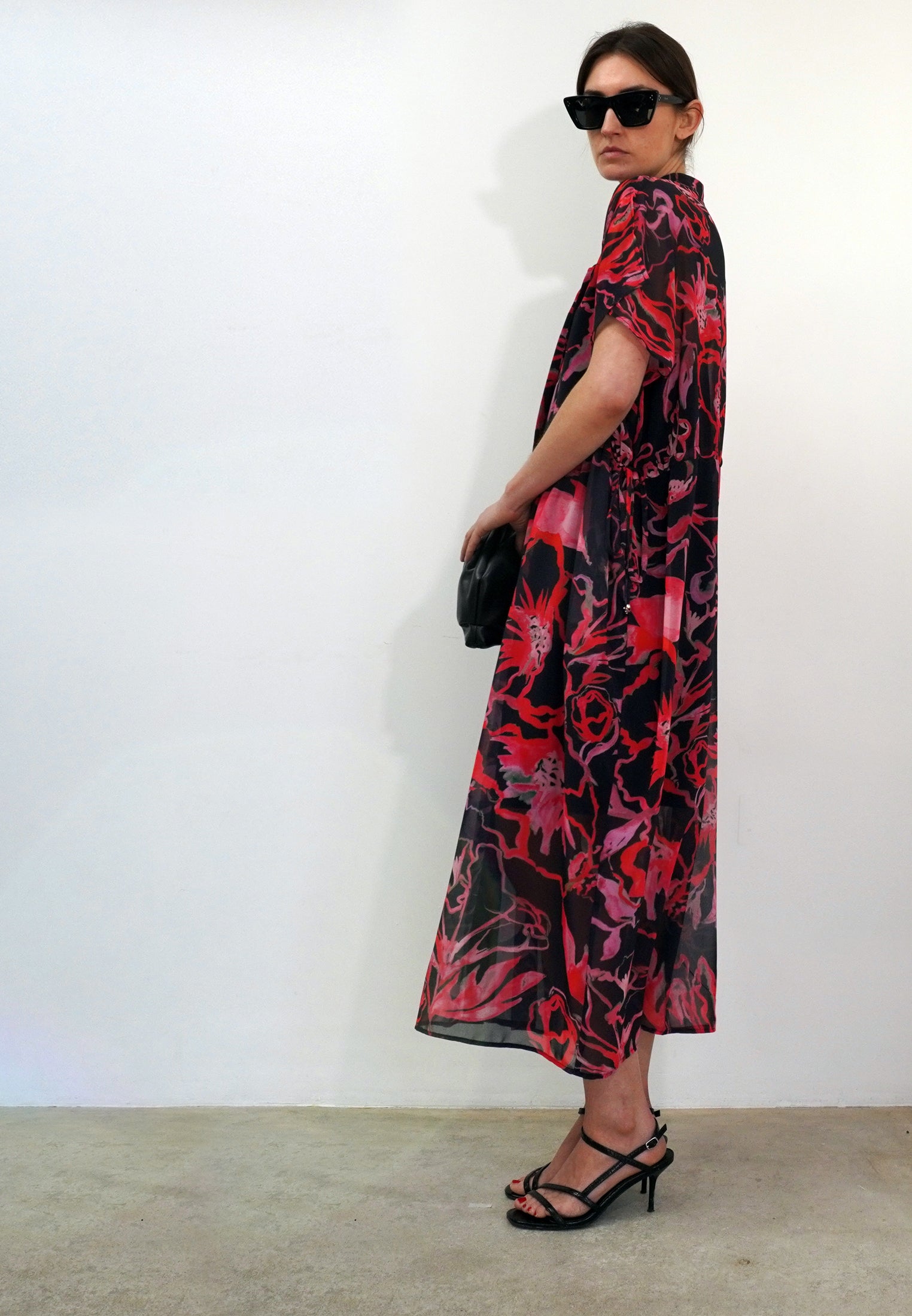 NOBLE SHIRTDRESS RISE POPPY RED