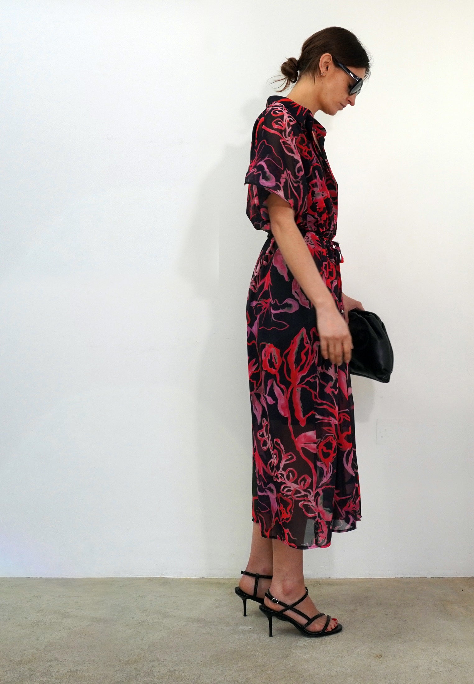 NOBLE SHIRTDRESS RISE POPPY RED
