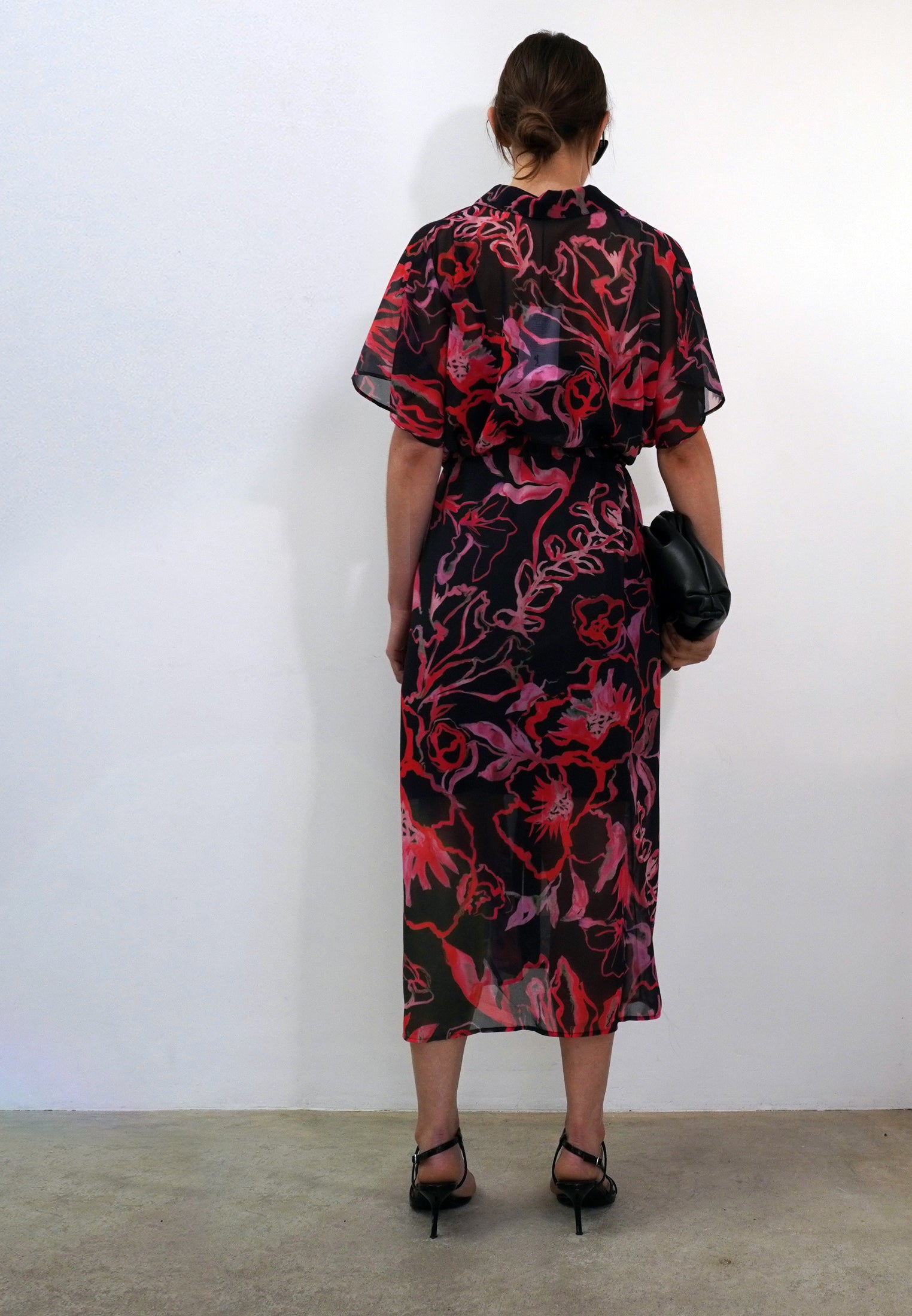 NOBLE SHIRTDRESS RISE POPPY RED